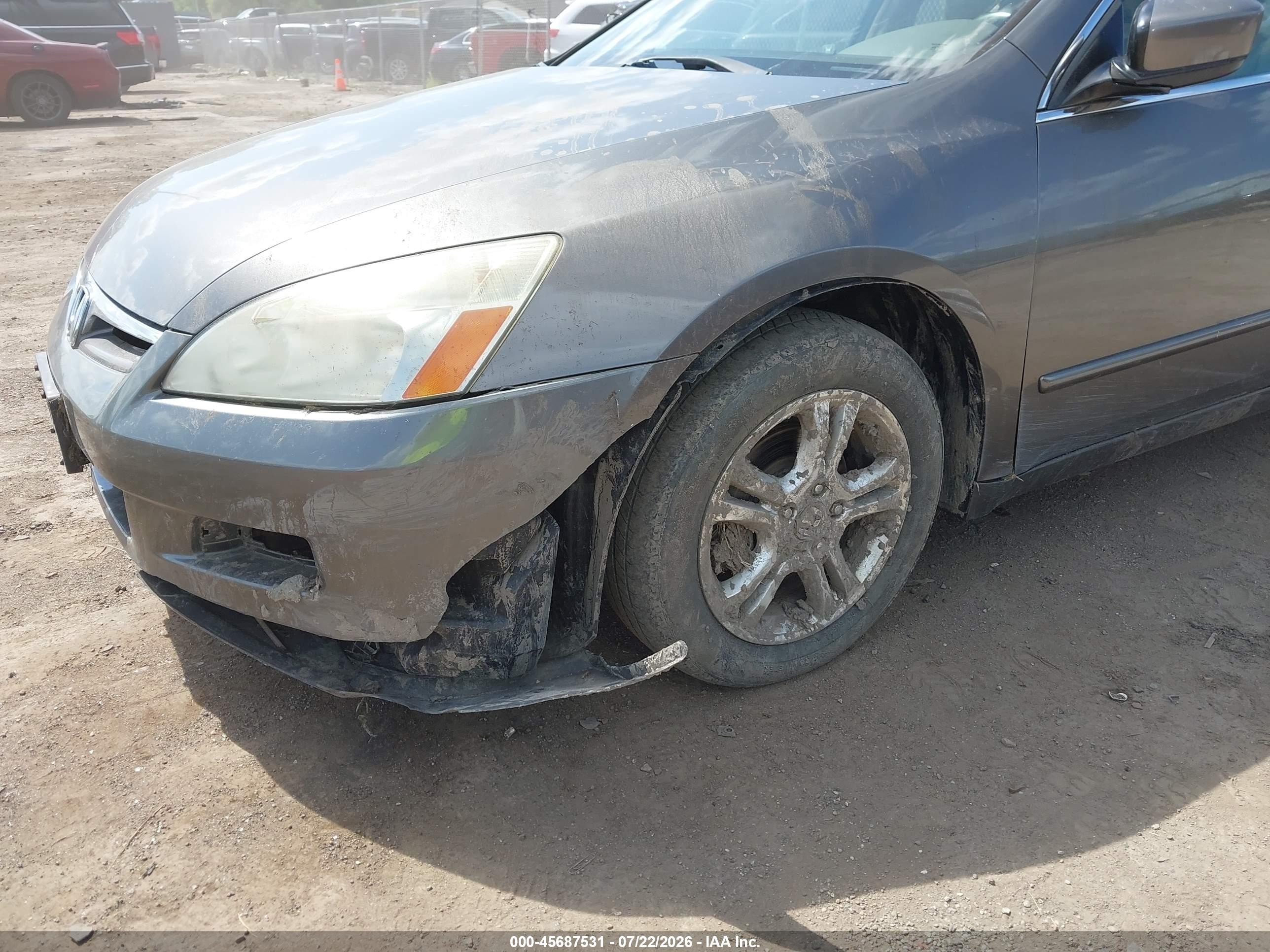 2006 Honda Accord 2.4 Ex Gray vin: 1HGCM56826A151874