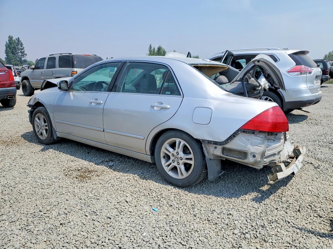 2007 Honda Accord Ex Silver vin: 1HGCM56827A012362