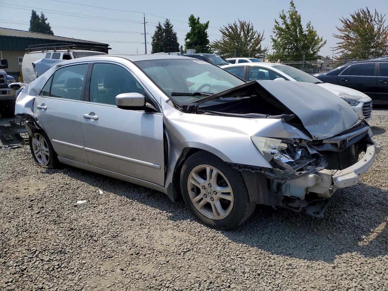 2007 Honda Accord Ex Silver vin: 1HGCM56827A012362