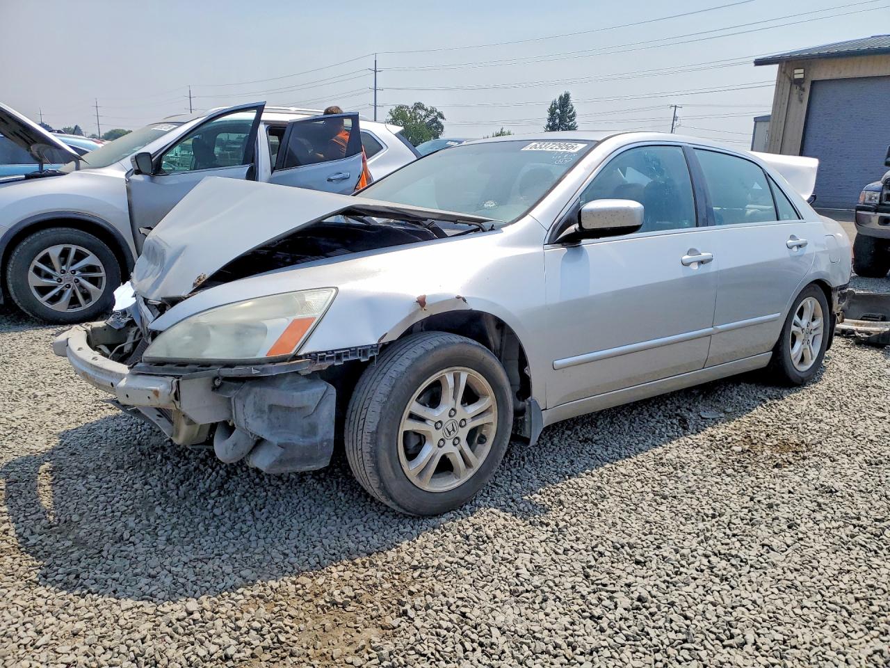 2007 Honda Accord Ex Silver vin: 1HGCM56827A012362