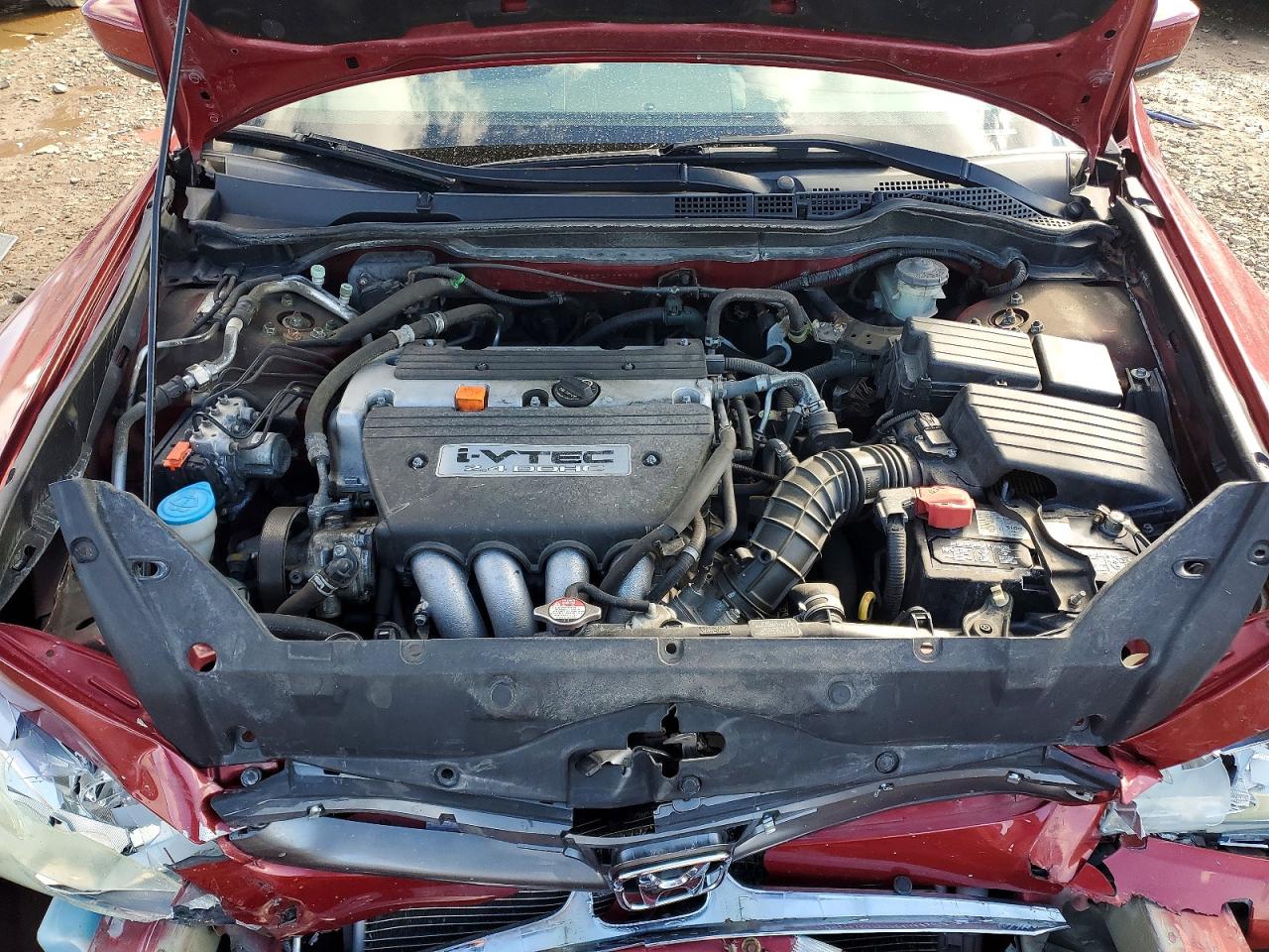 2007 Honda Accord Ex Красный vin: 1HGCM56827A125793