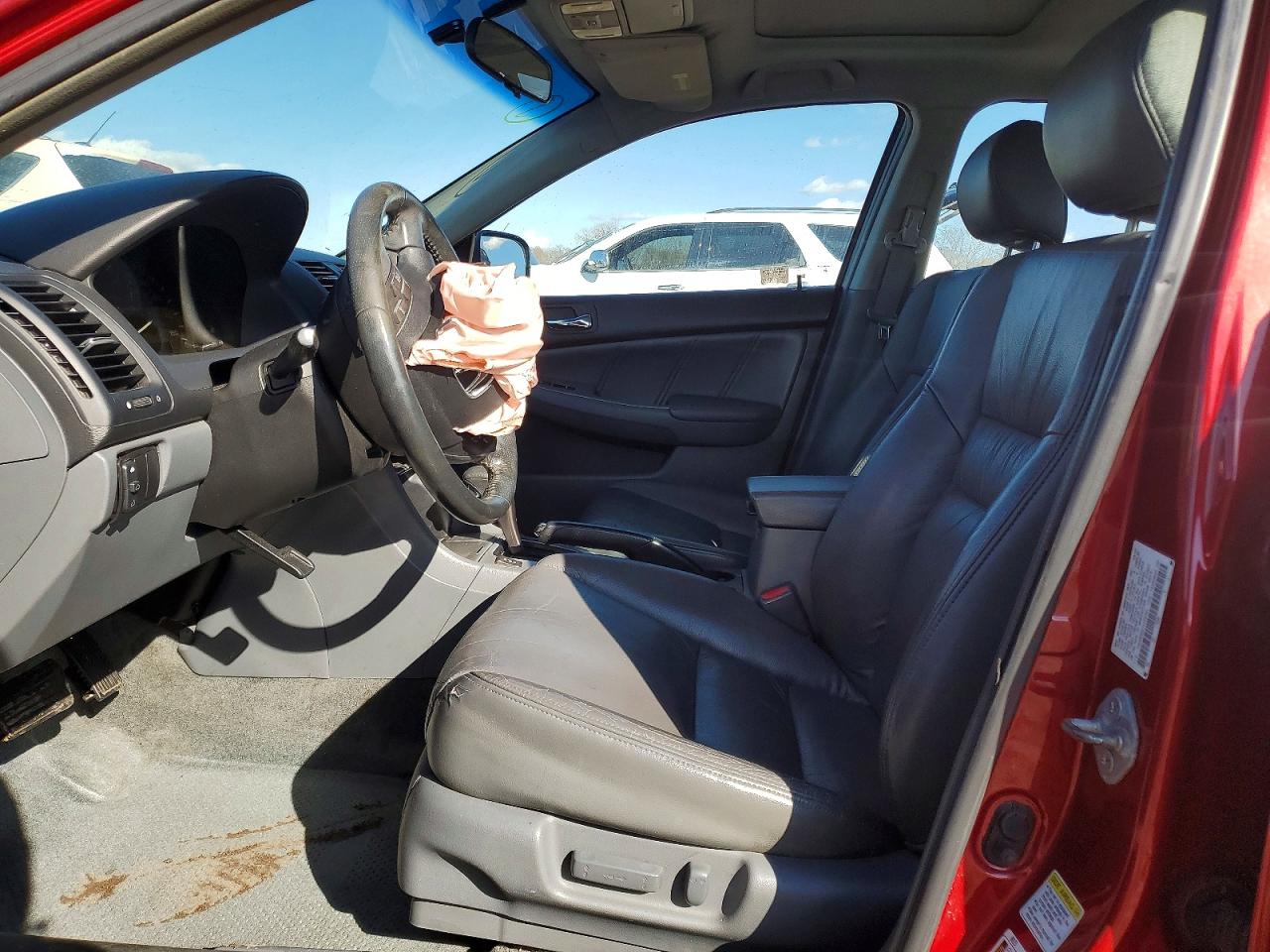2007 Honda Accord Ex Красный vin: 1HGCM56827A125793