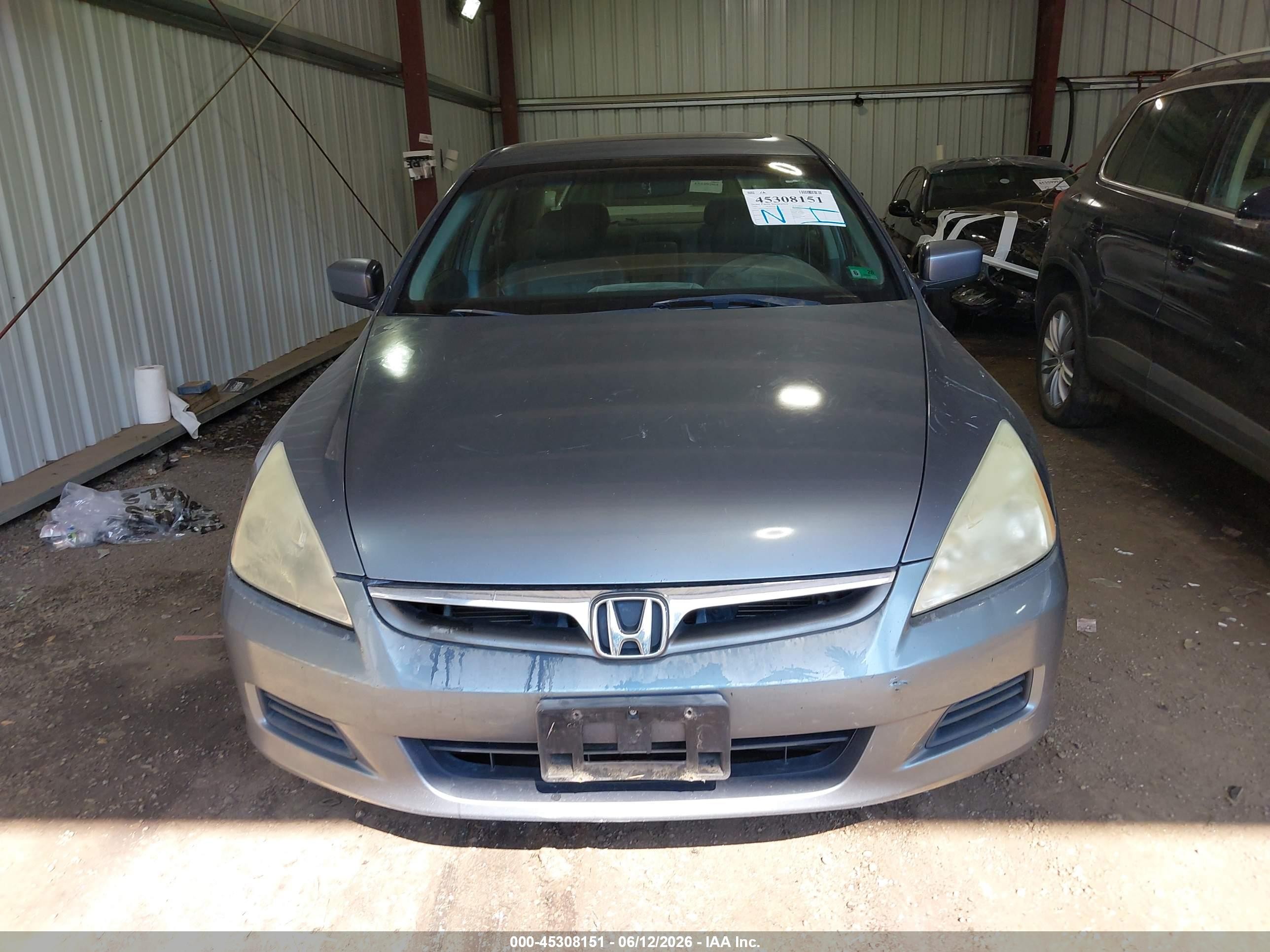 2007 Honda Accord 2.4 Ex Синий vin: 1HGCM56827A127835