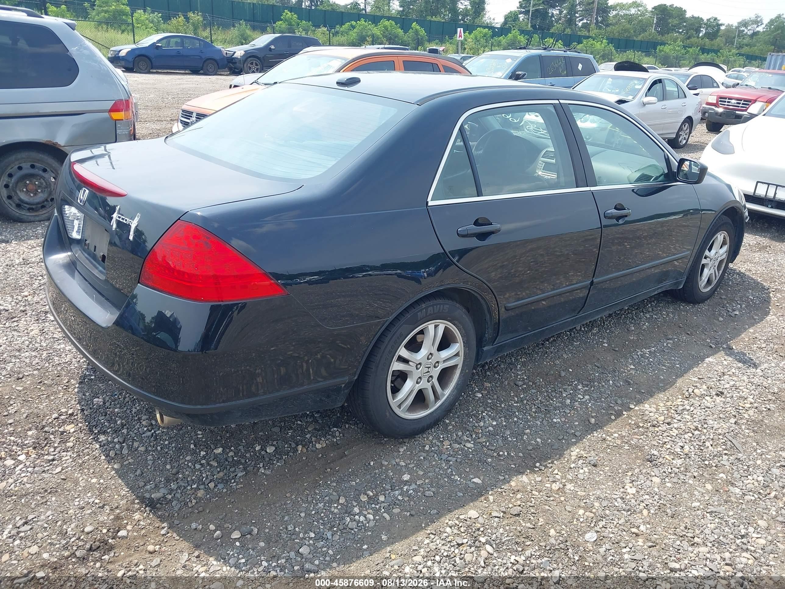 2007 Honda Accord 2.4 Ex Black vin: 1HGCM56827A162228