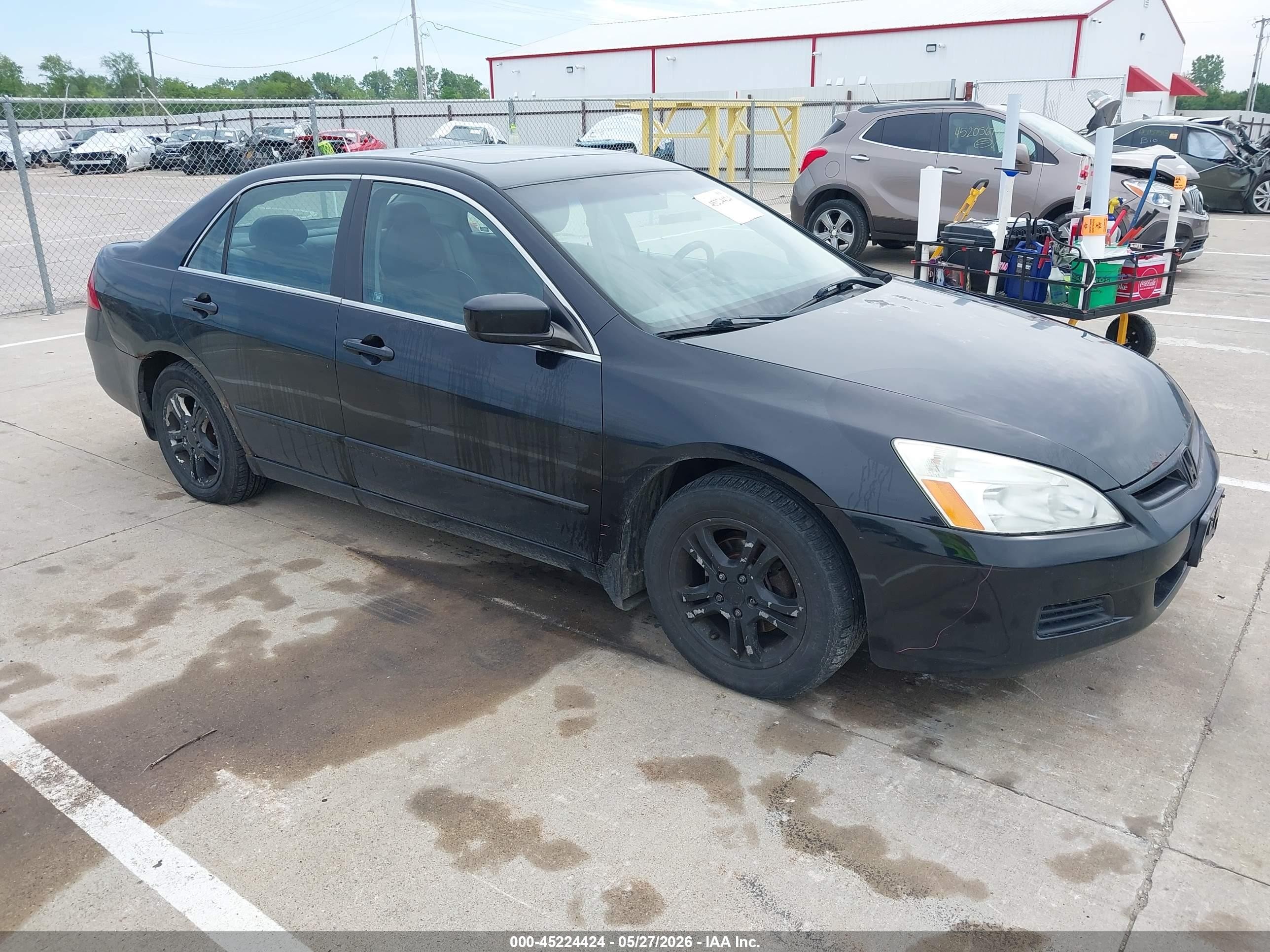 2007 Honda Accord 2.4 Ex Black vin: 1HGCM56827A170913
