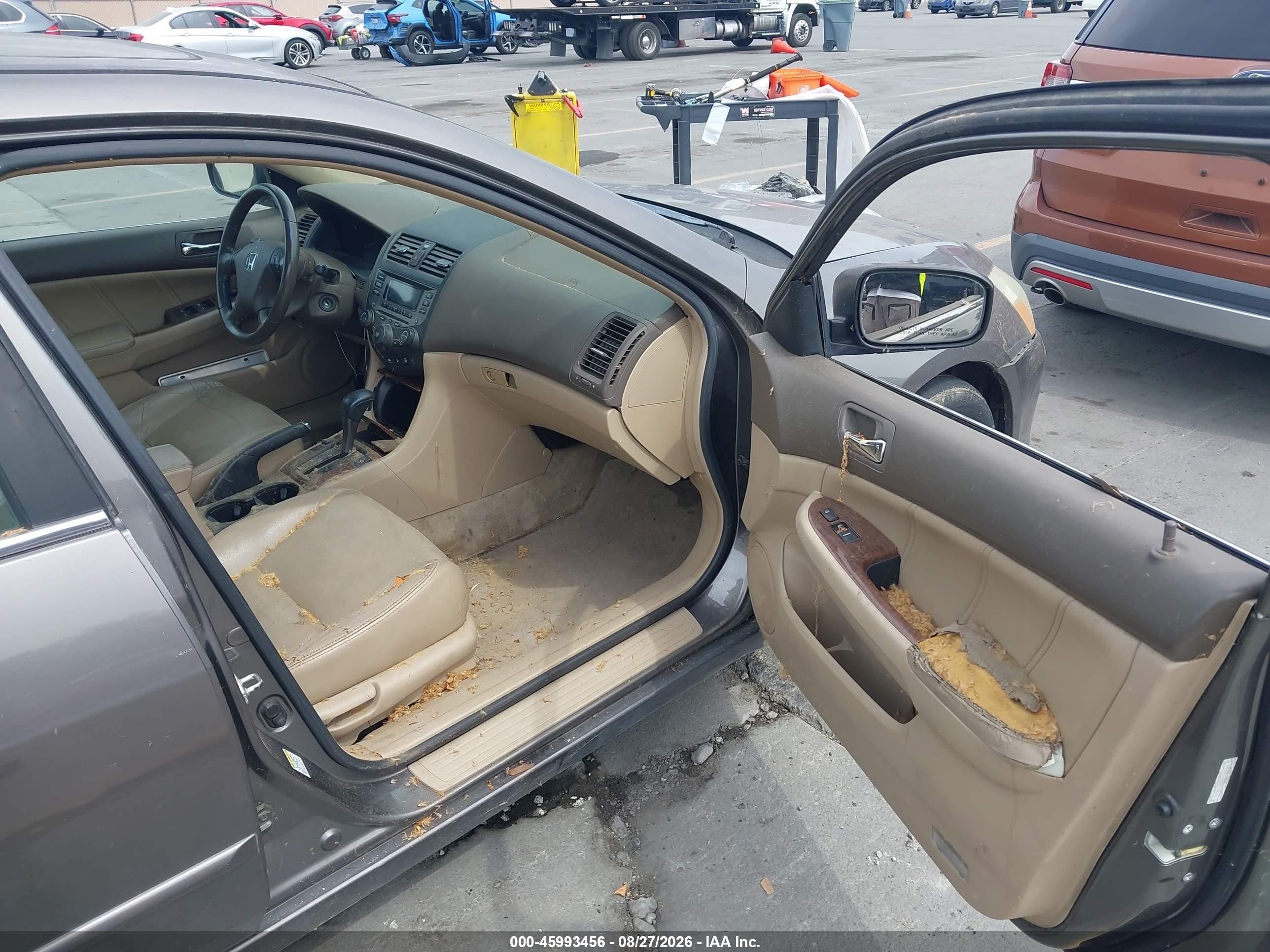 2007 Honda Accord 2.4 Ex Silver vin: 1HGCM56827A216613