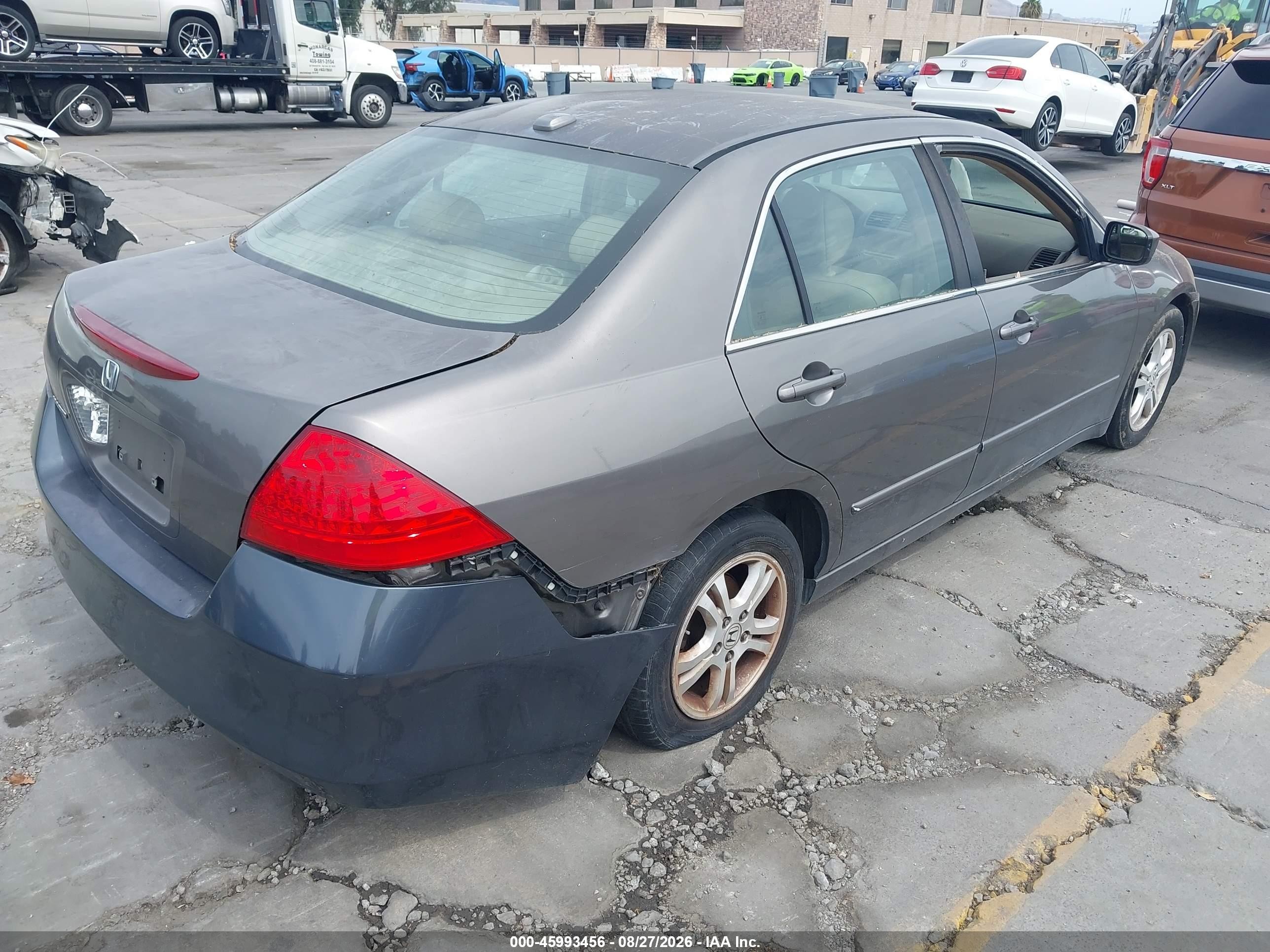 2007 Honda Accord 2.4 Ex Silver vin: 1HGCM56827A216613