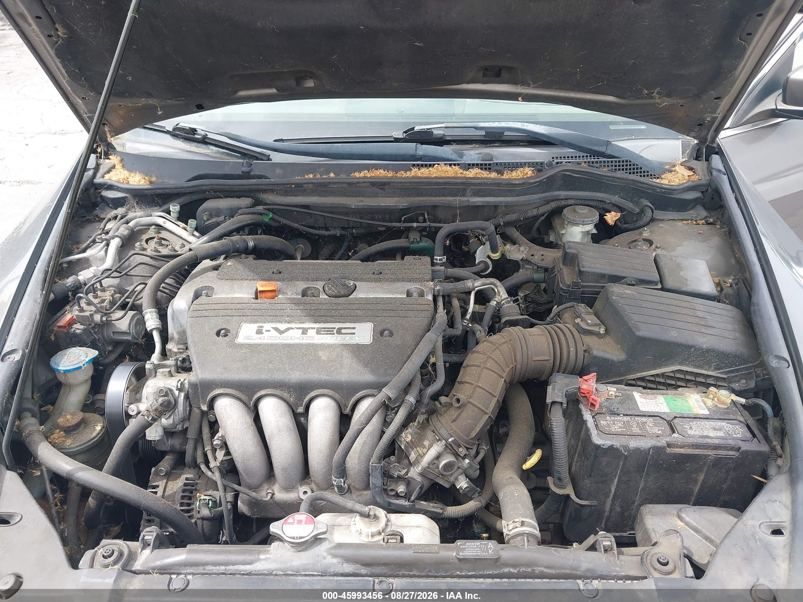 2007 Honda Accord 2.4 Ex Silver vin: 1HGCM56827A216613