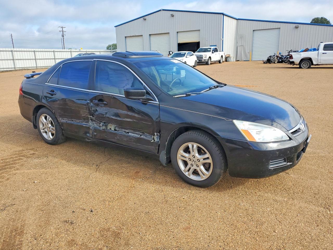 2007 Honda Accord Ex Черный vin: 1HGCM56827A218118