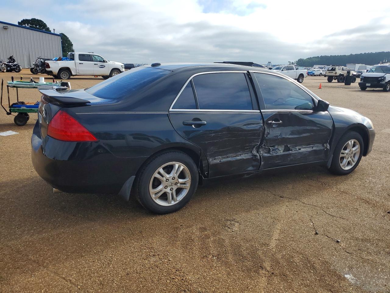 2007 Honda Accord Ex Черный vin: 1HGCM56827A218118