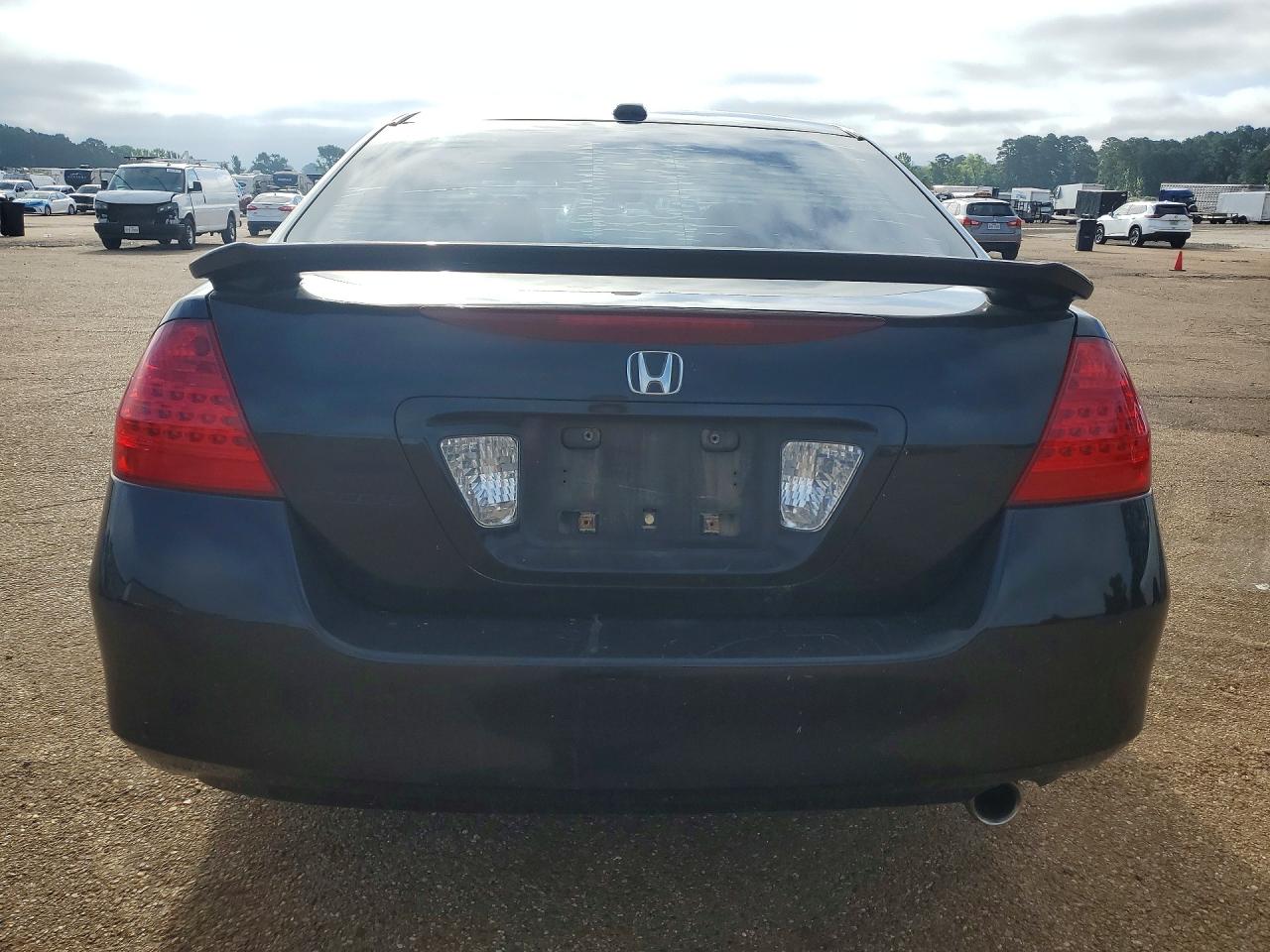 2007 Honda Accord Ex Черный vin: 1HGCM56827A218118