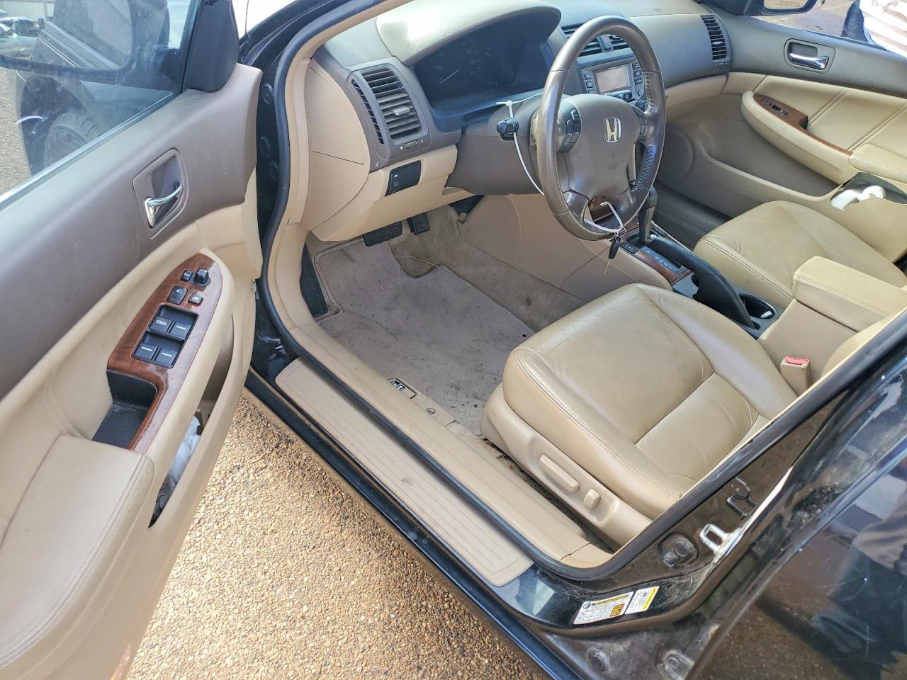 2007 Honda Accord Ex Черный vin: 1HGCM56827A218118