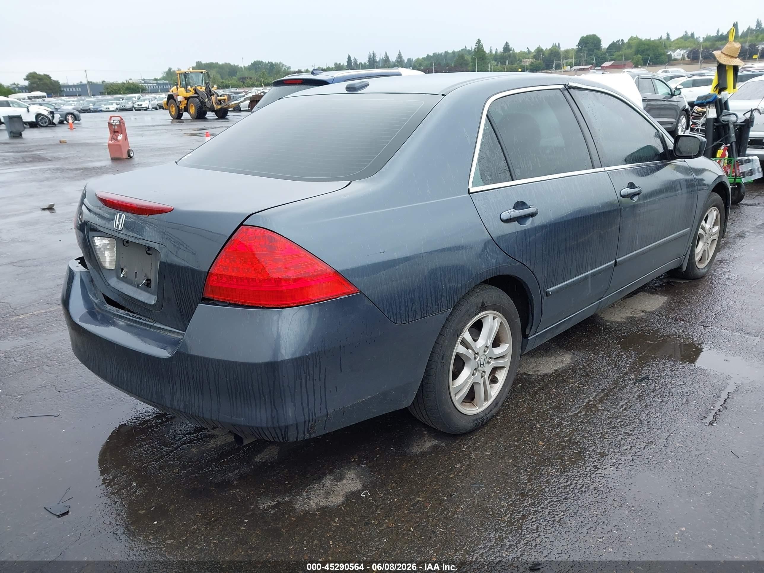 2007 Honda Accord 2.4 Ex Gray vin: 1HGCM56827A220550