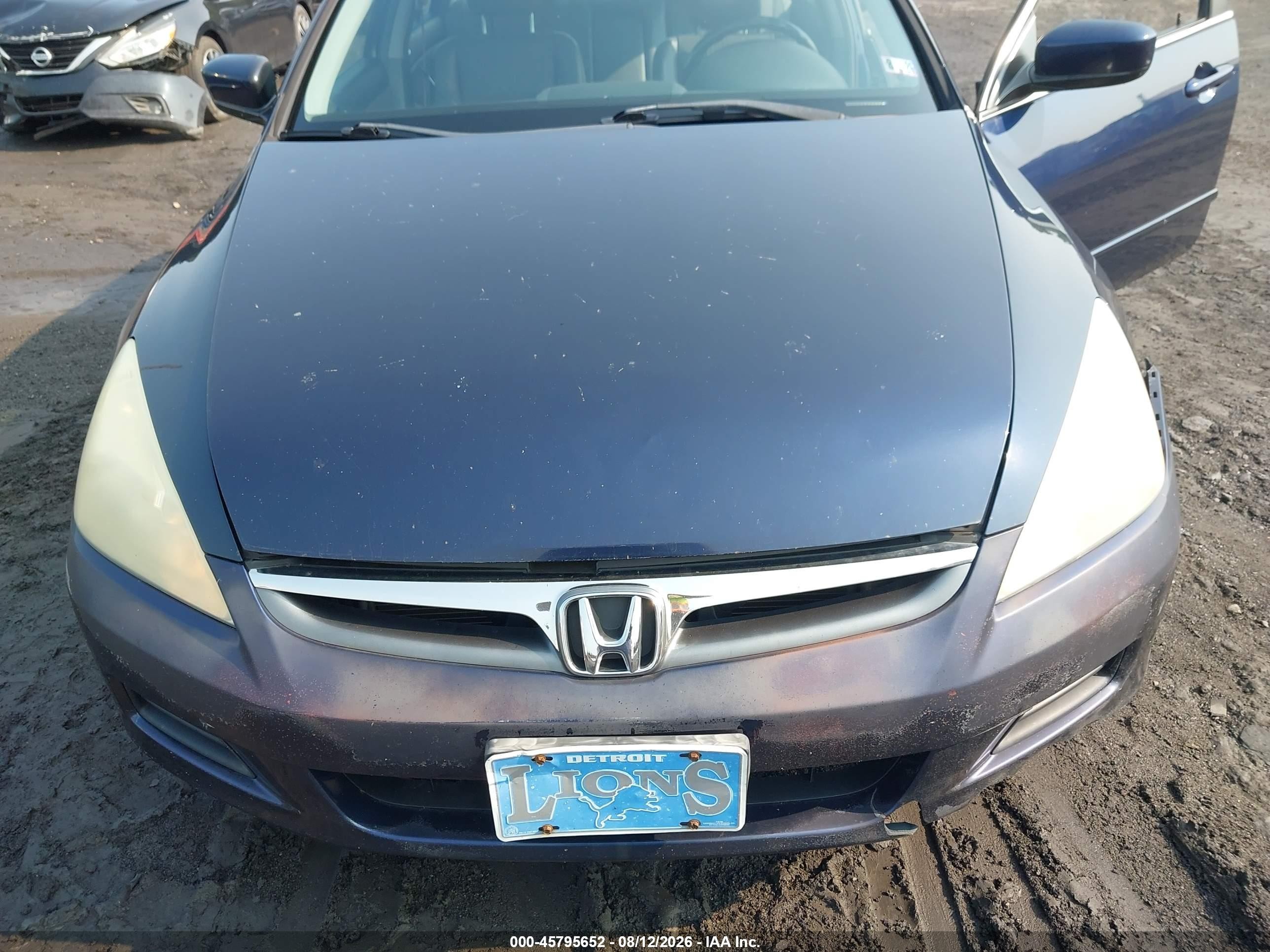 2007 Honda Accord Ex Blue vin: 1HGCM56827A220872