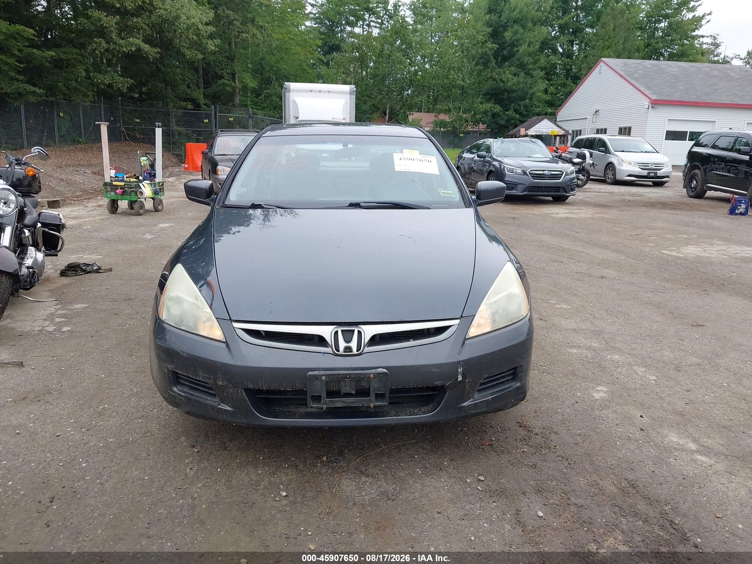 2007 Honda Accord 2.4 Ex Серый vin: 1HGCM56827A228745