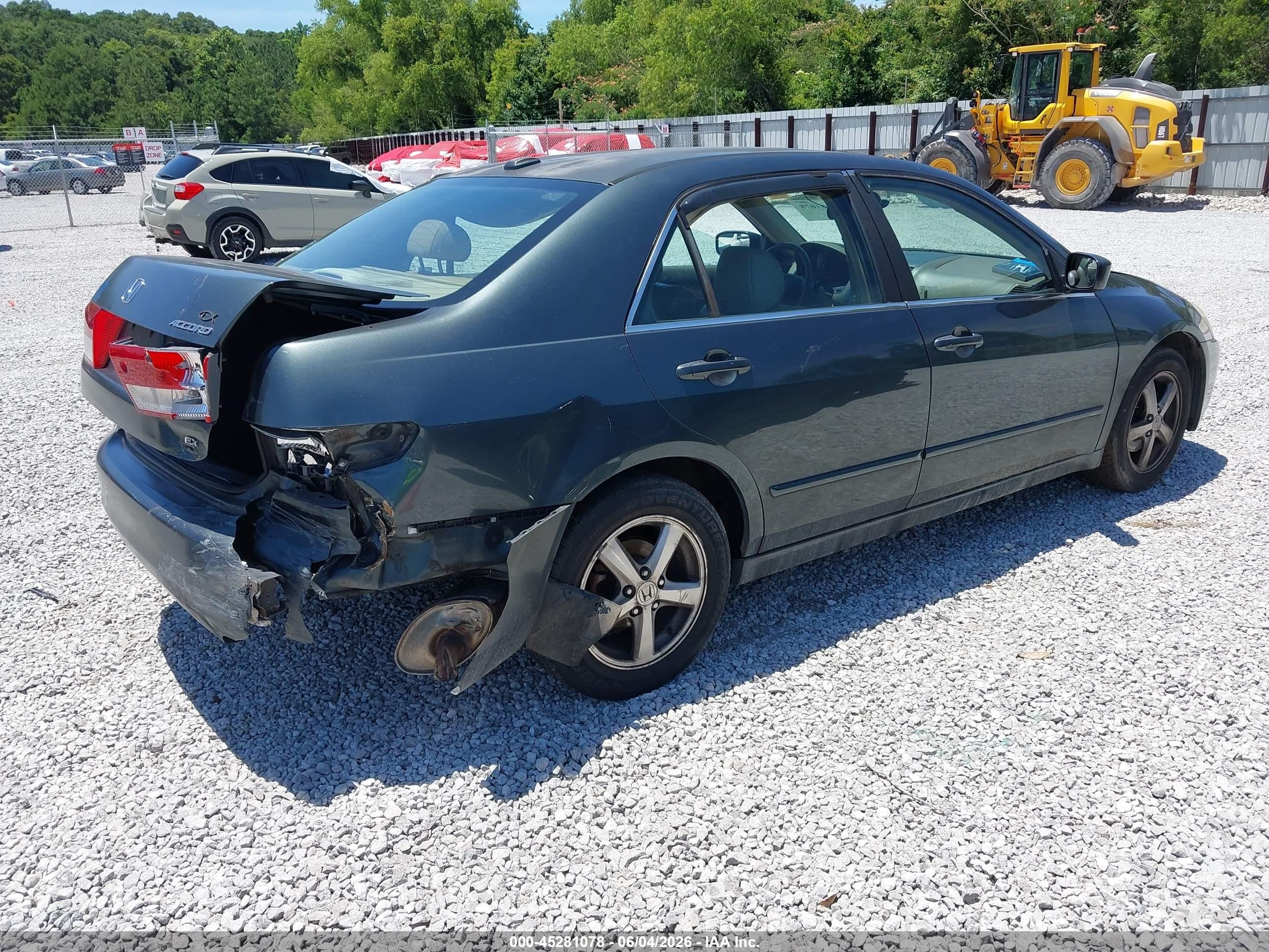 2004 Honda Accord 2.4 Ex Green vin: 1HGCM56834A088104