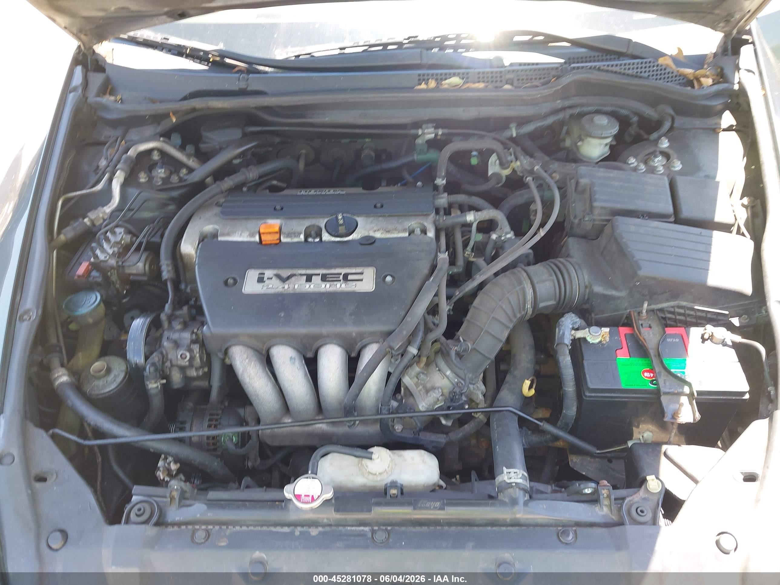 2004 Honda Accord 2.4 Ex Green vin: 1HGCM56834A088104