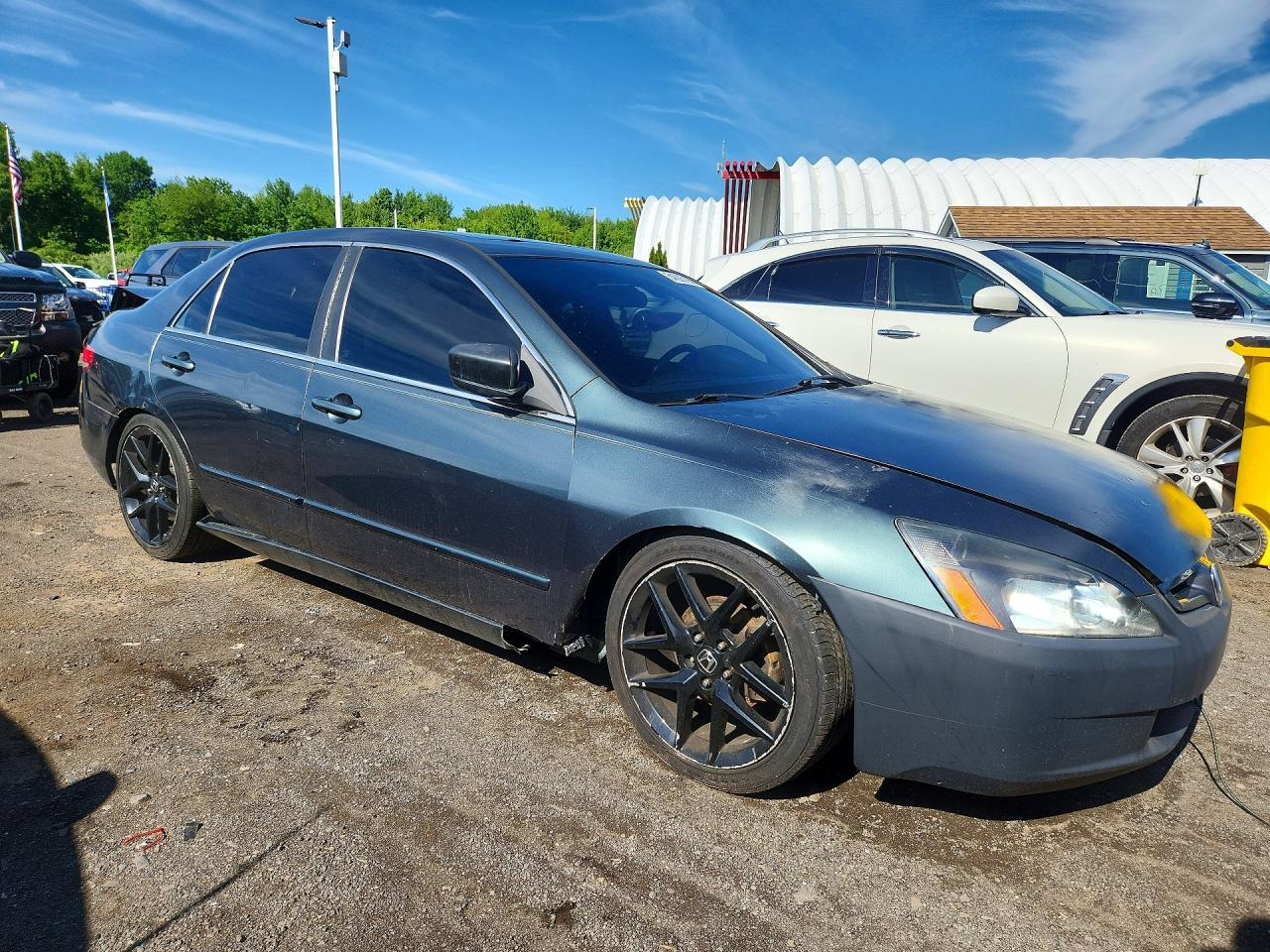 2004 Honda Accord Ex Gray vin: 1HGCM56834A095103