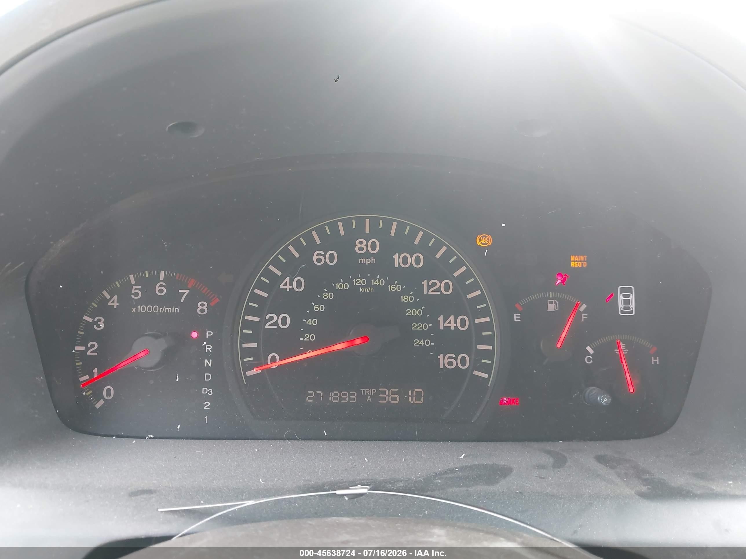 2004 Honda Accord 2.4 Ex Beige vin: 1HGCM56834A107136
