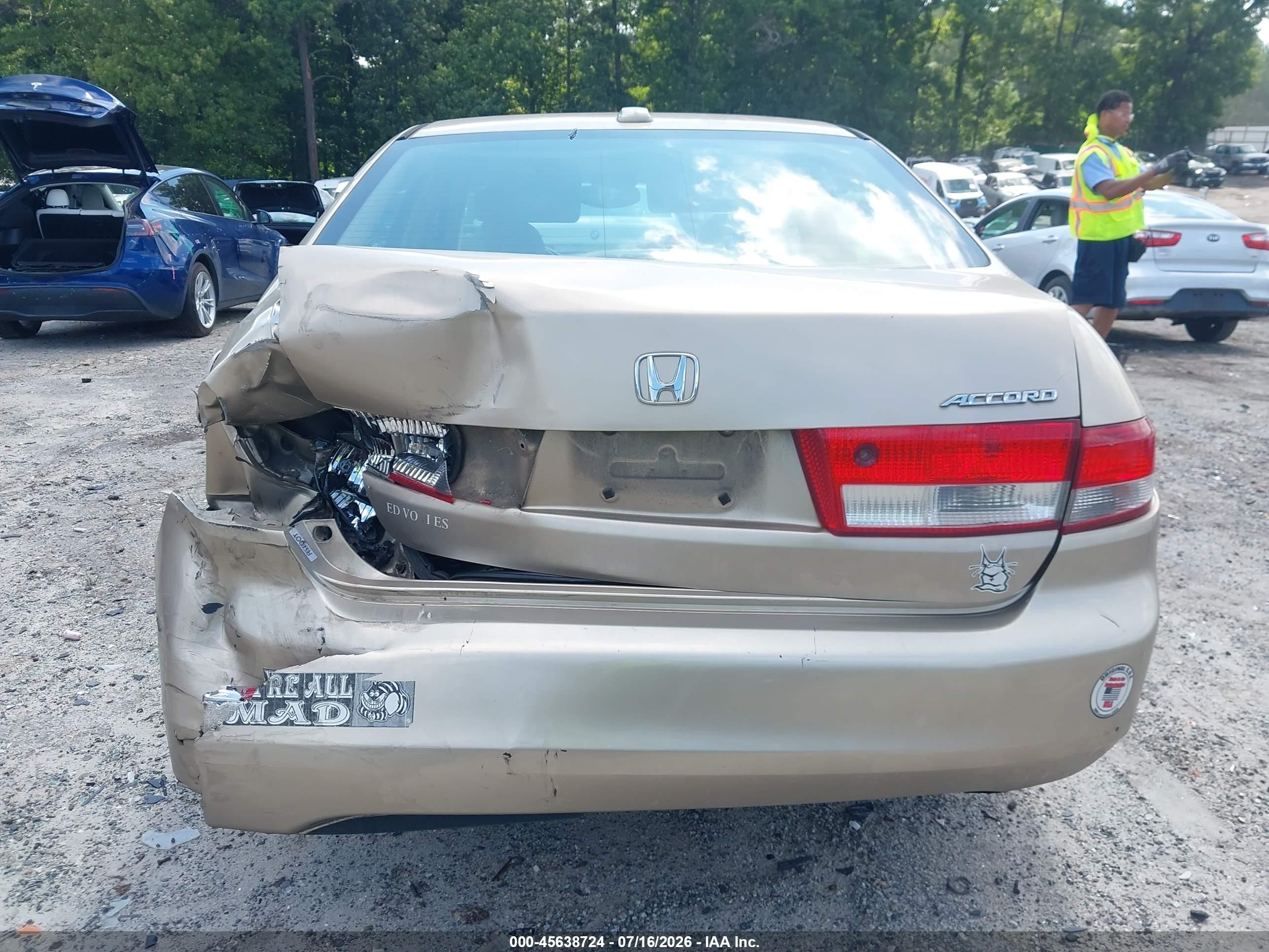 2004 Honda Accord 2.4 Ex Beige vin: 1HGCM56834A107136