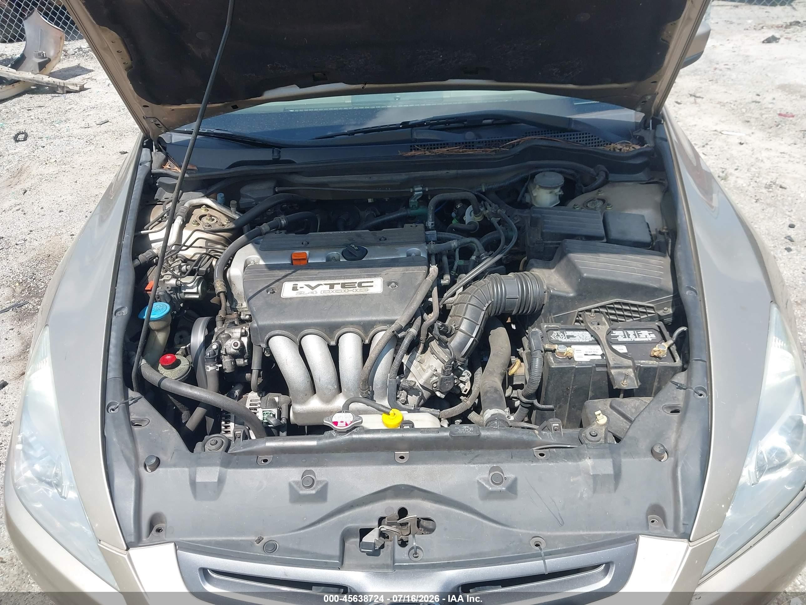2004 Honda Accord 2.4 Ex Beige vin: 1HGCM56834A107136