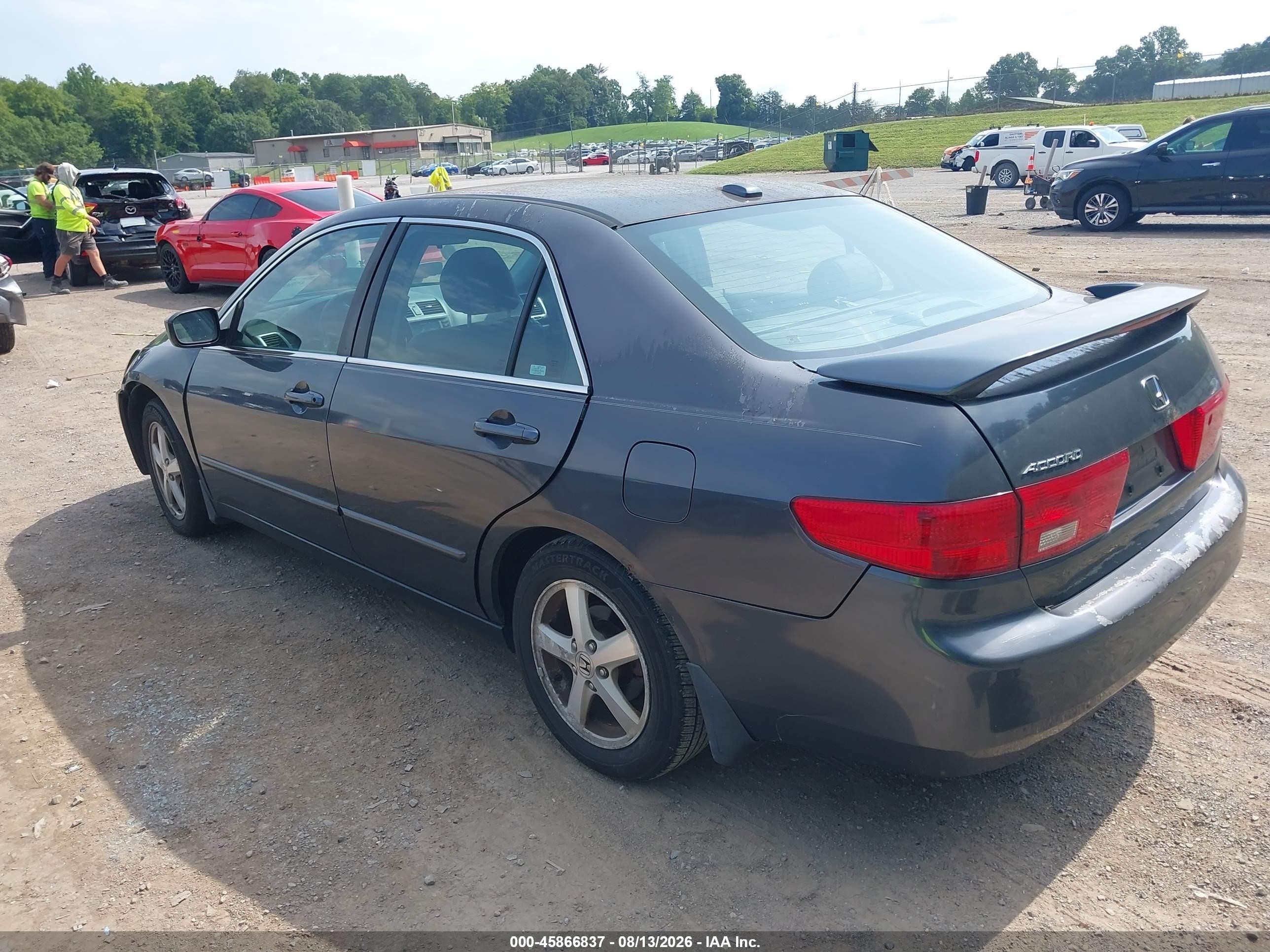 2005 Honda Accord 2.4 Ex Gray vin: 1HGCM56835A001027