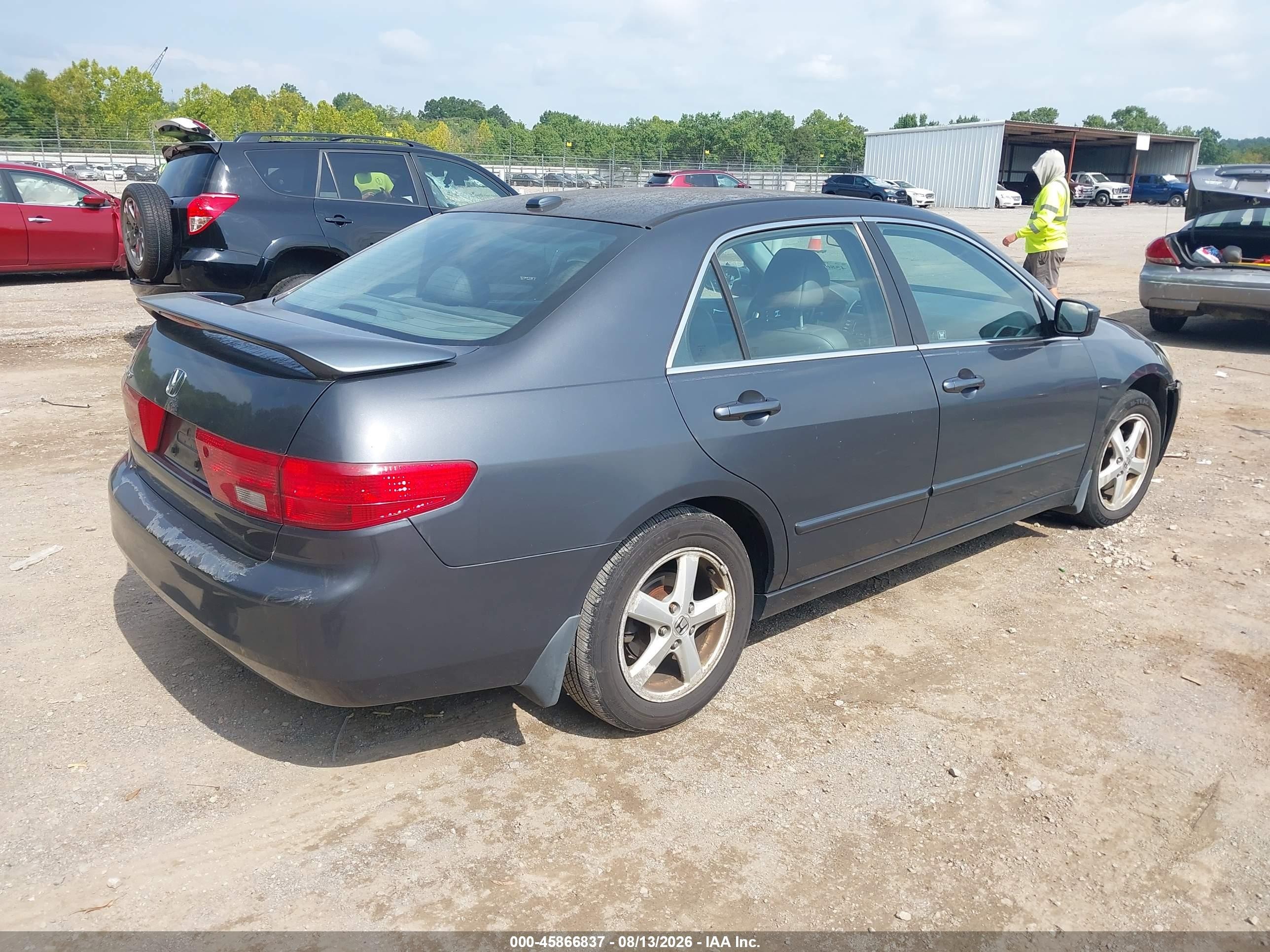 2005 Honda Accord 2.4 Ex Gray vin: 1HGCM56835A001027