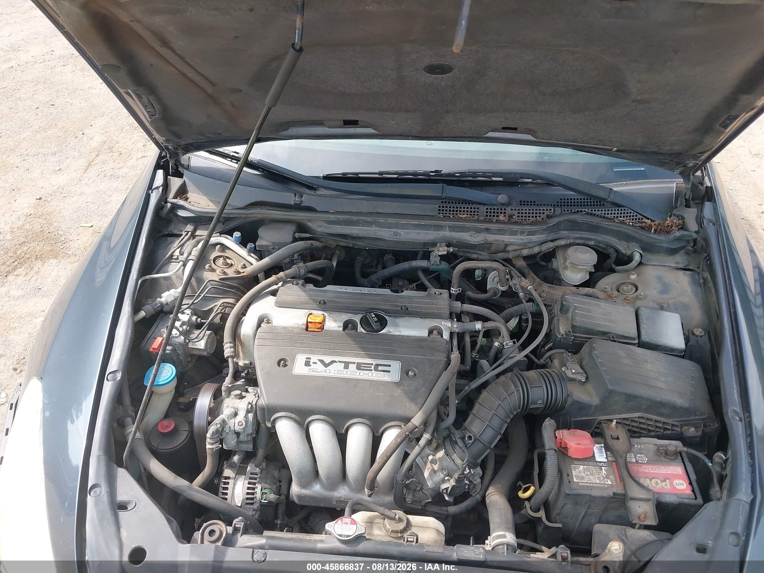 2005 Honda Accord 2.4 Ex Gray vin: 1HGCM56835A001027