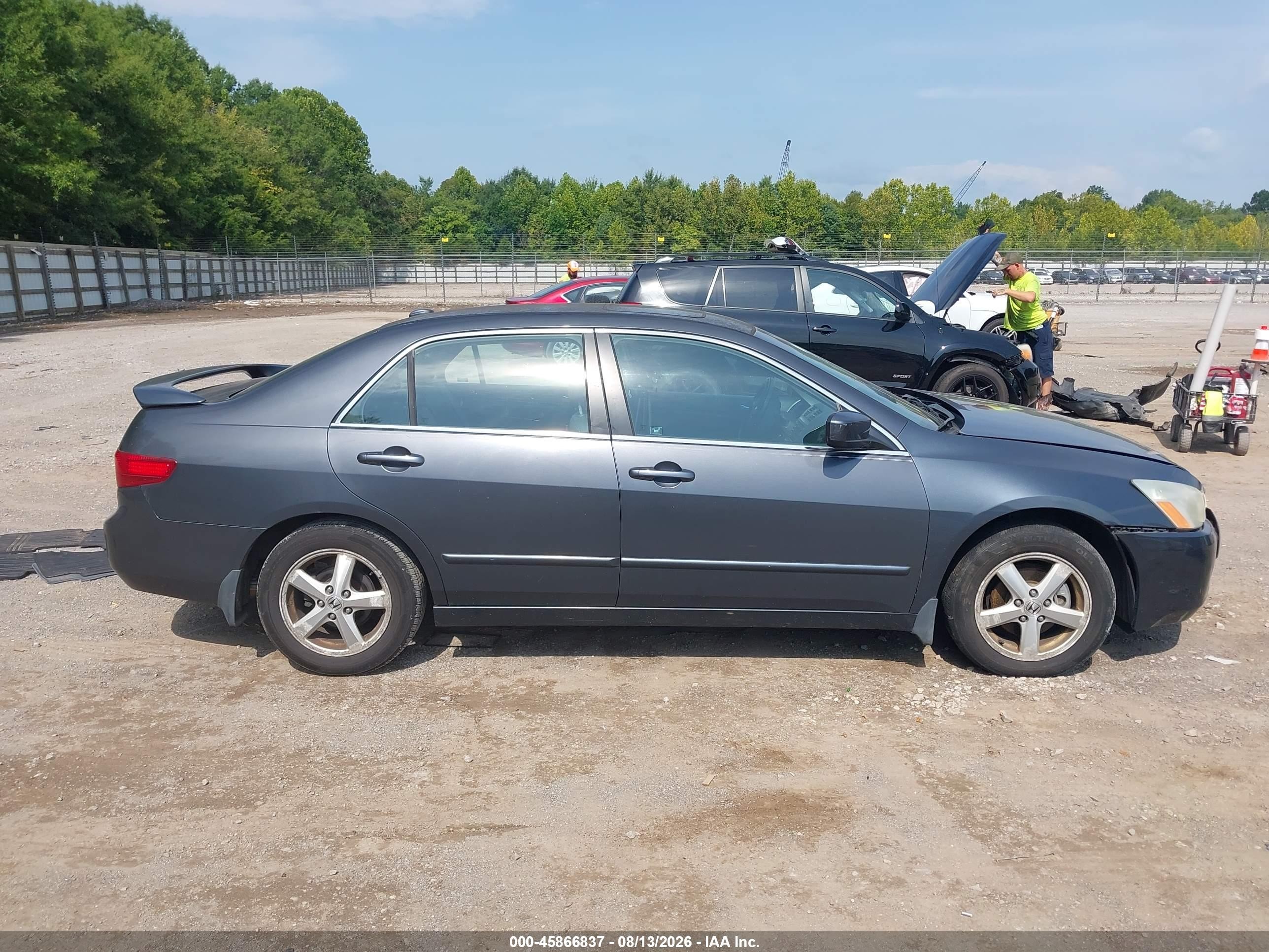2005 Honda Accord 2.4 Ex Gray vin: 1HGCM56835A001027