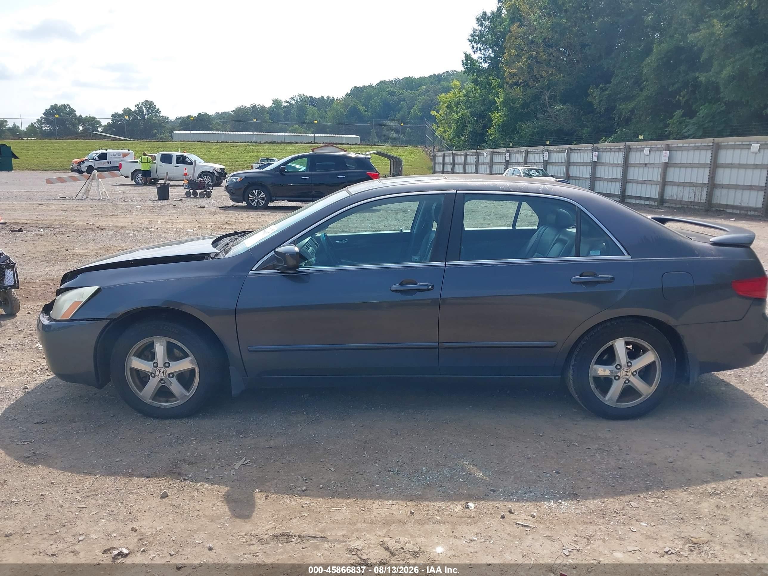 2005 Honda Accord 2.4 Ex Gray vin: 1HGCM56835A001027