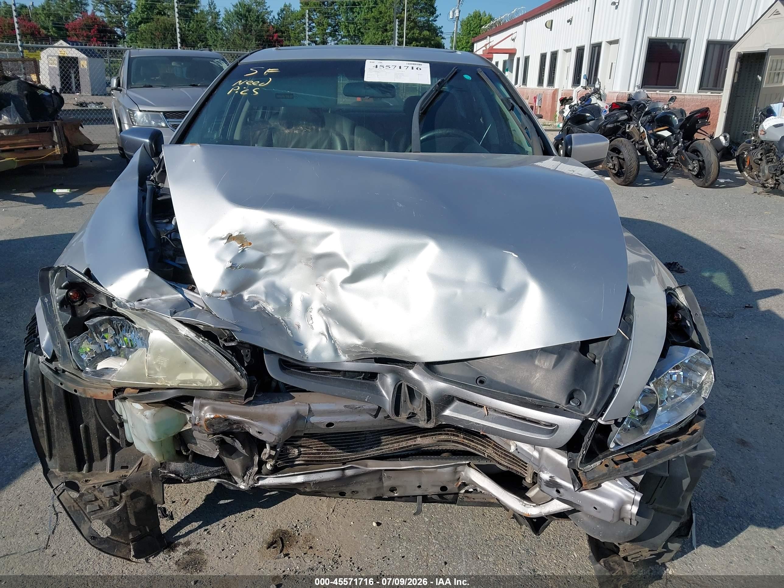 2005 Honda Accord 2.4 Ex Silver vin: 1HGCM56835A009404
