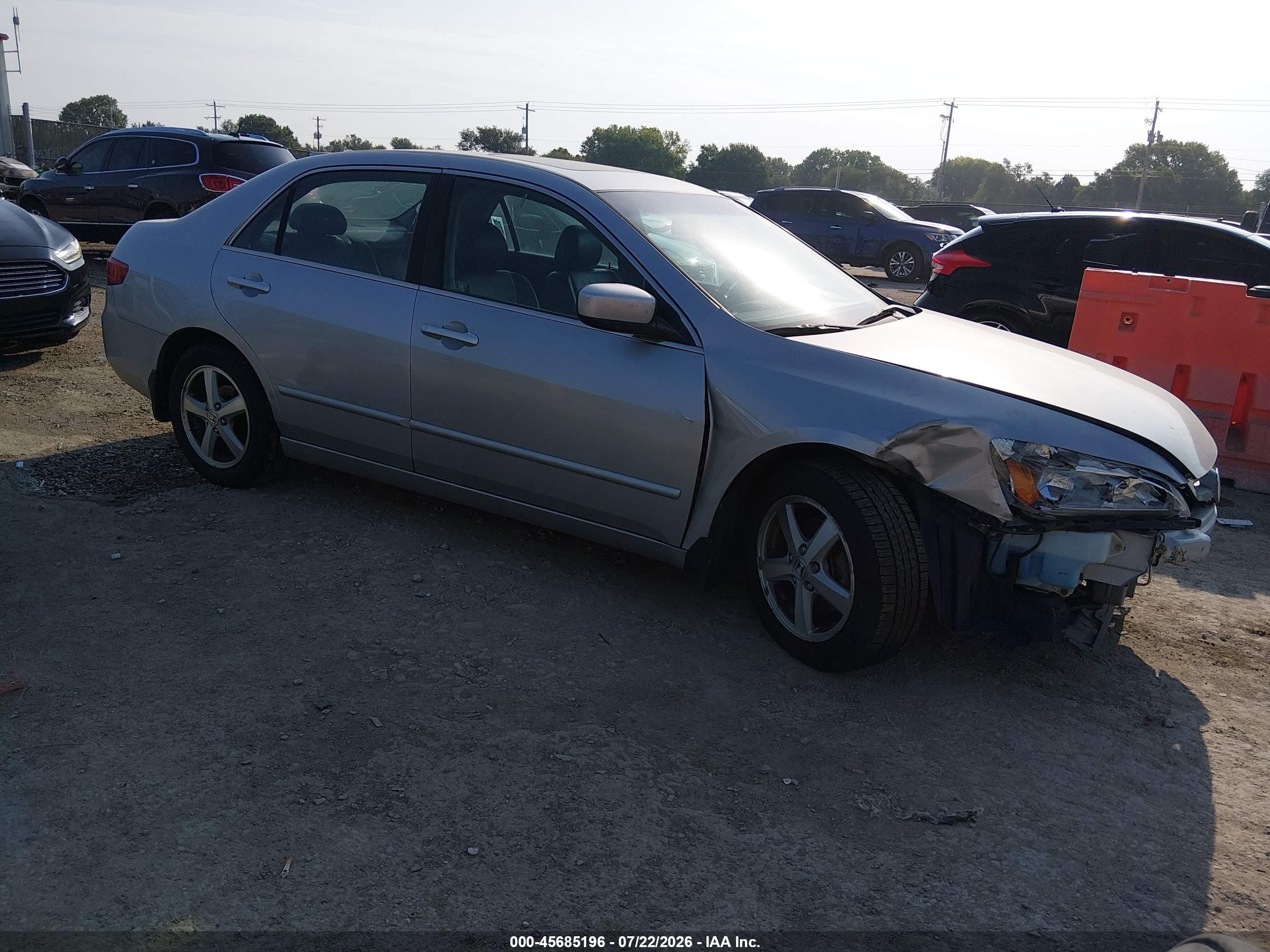 2005 Honda Accord 2.4 Ex Gray vin: 1HGCM56835A032066
