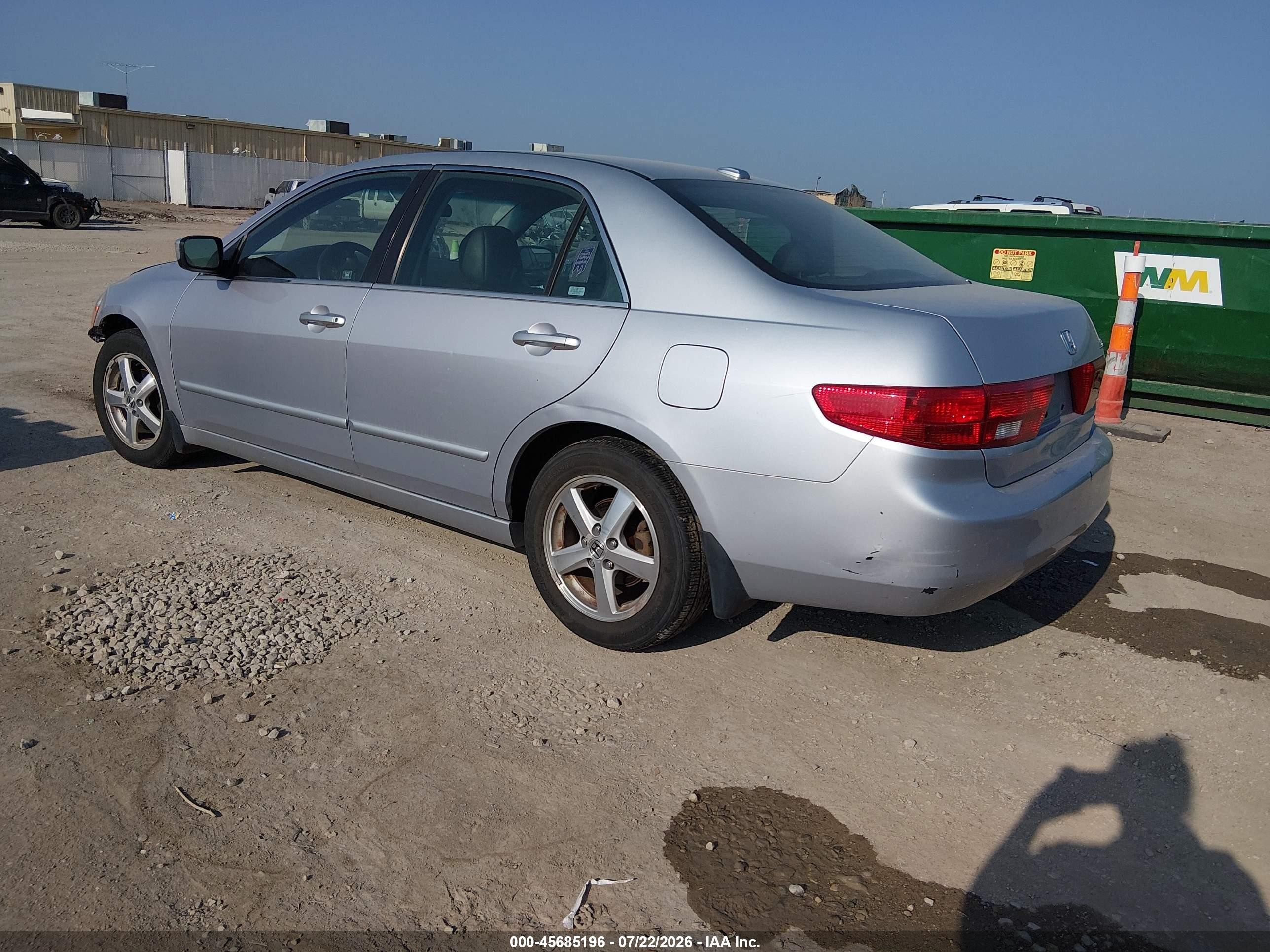 2005 Honda Accord 2.4 Ex Gray vin: 1HGCM56835A032066
