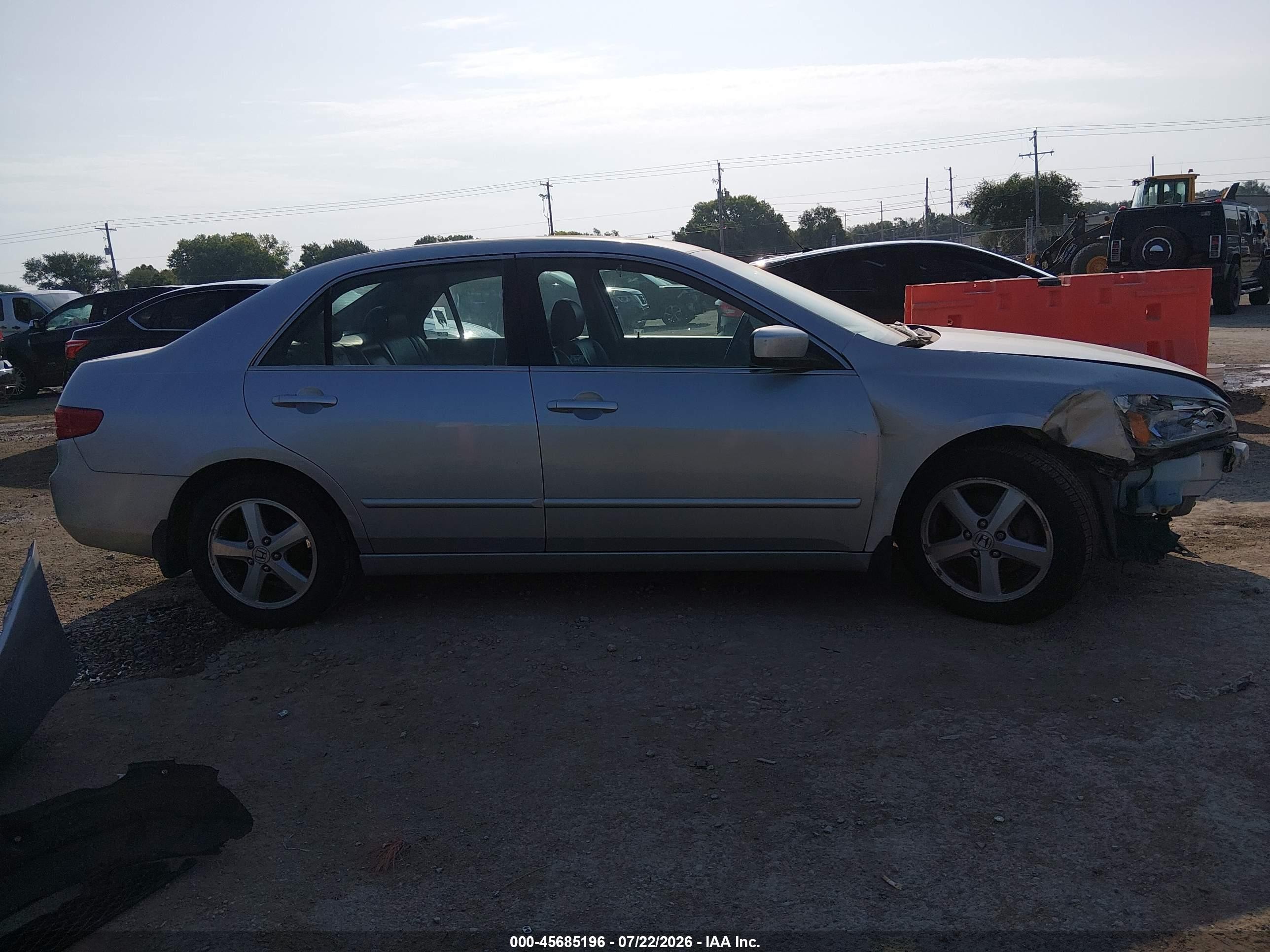 2005 Honda Accord 2.4 Ex Gray vin: 1HGCM56835A032066