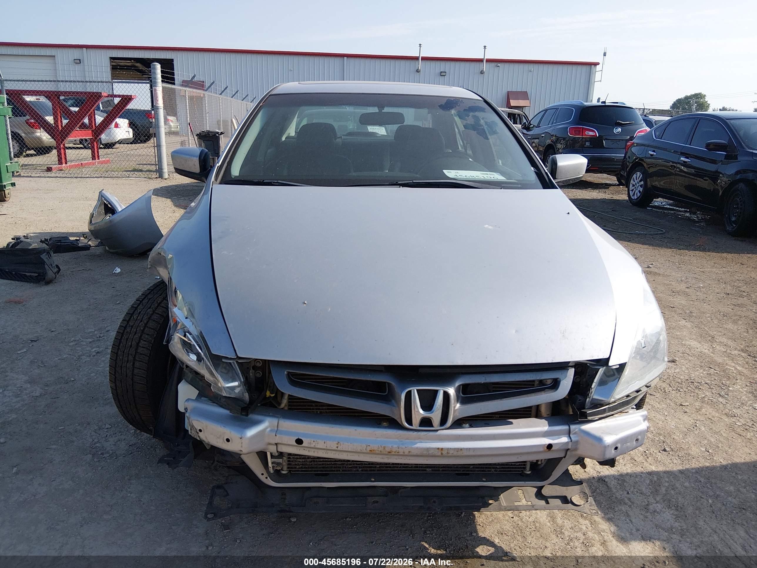 2005 Honda Accord 2.4 Ex Gray vin: 1HGCM56835A032066
