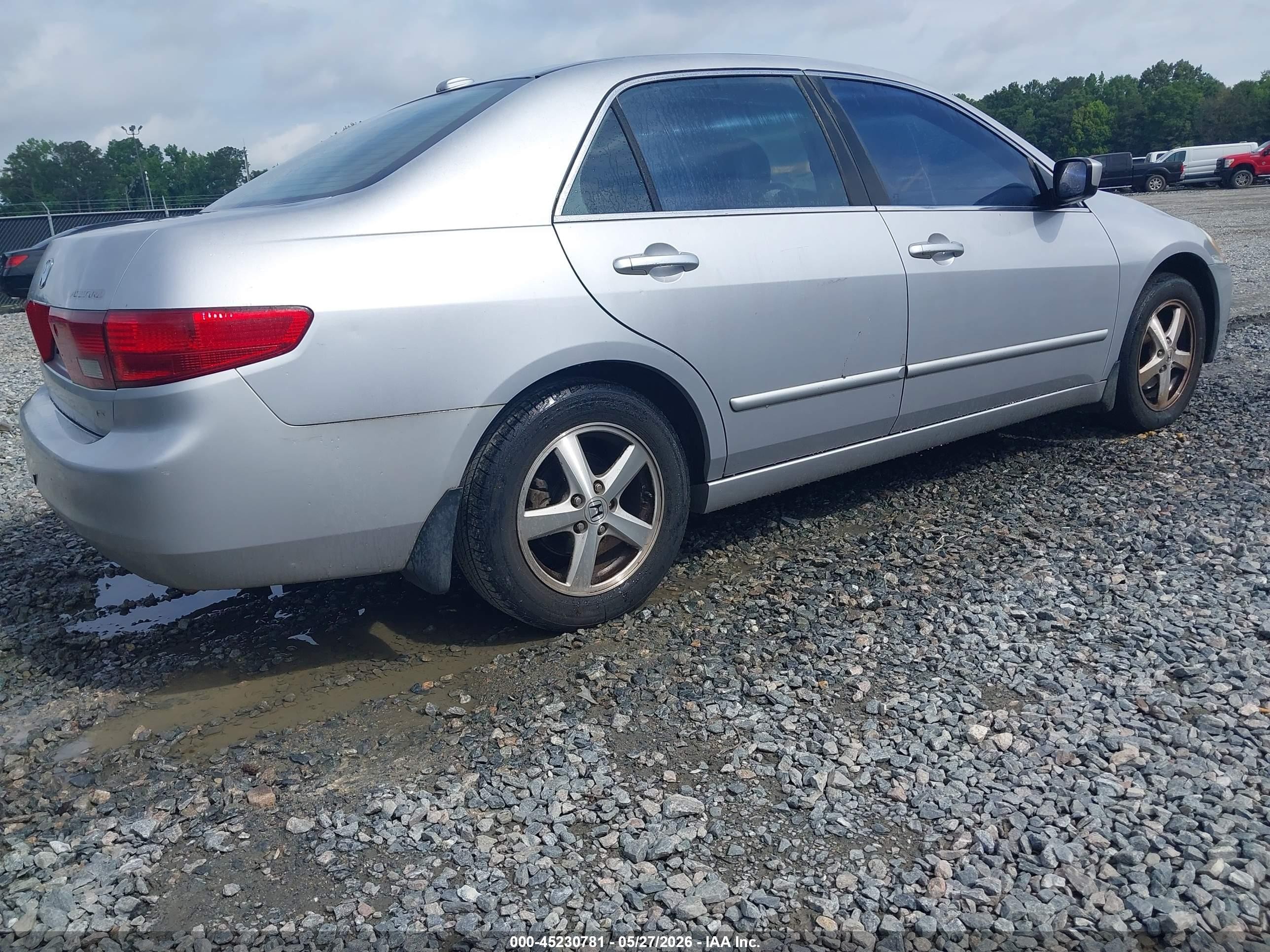 2005 Honda Accord 2.4 Ex Gray vin: 1HGCM56835A037722