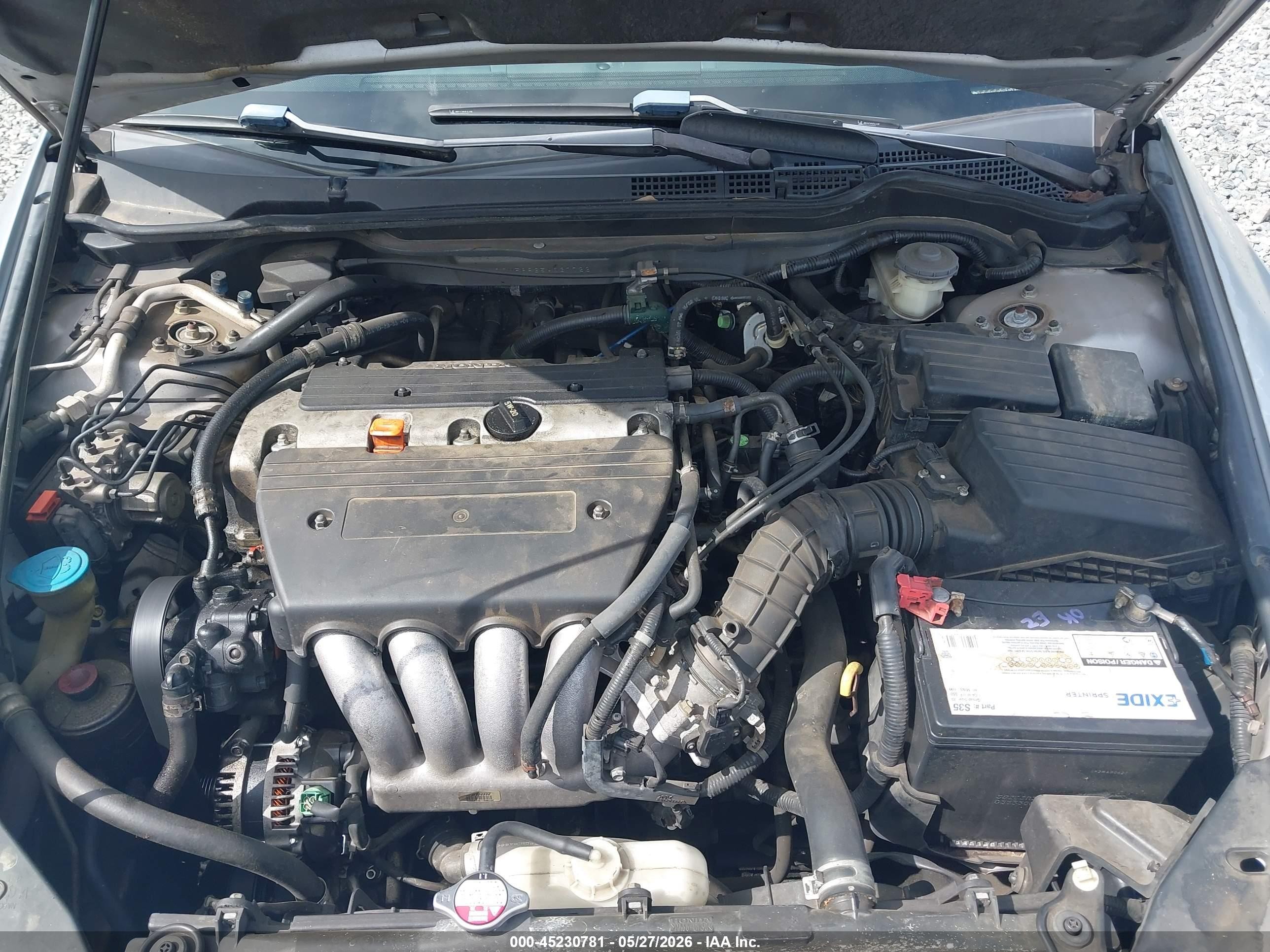2005 Honda Accord 2.4 Ex Gray vin: 1HGCM56835A037722