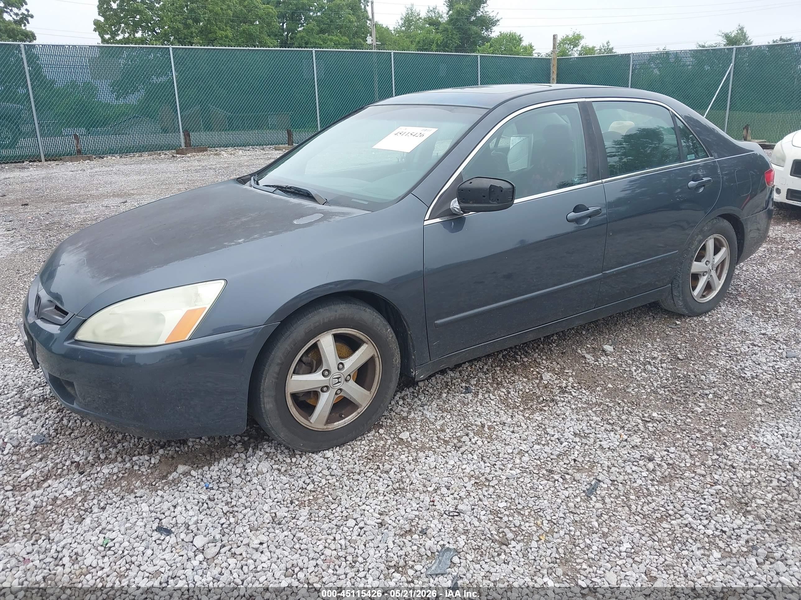 2005 Honda Accord 2.4 Ex Gray vin: 1HGCM56835A049448