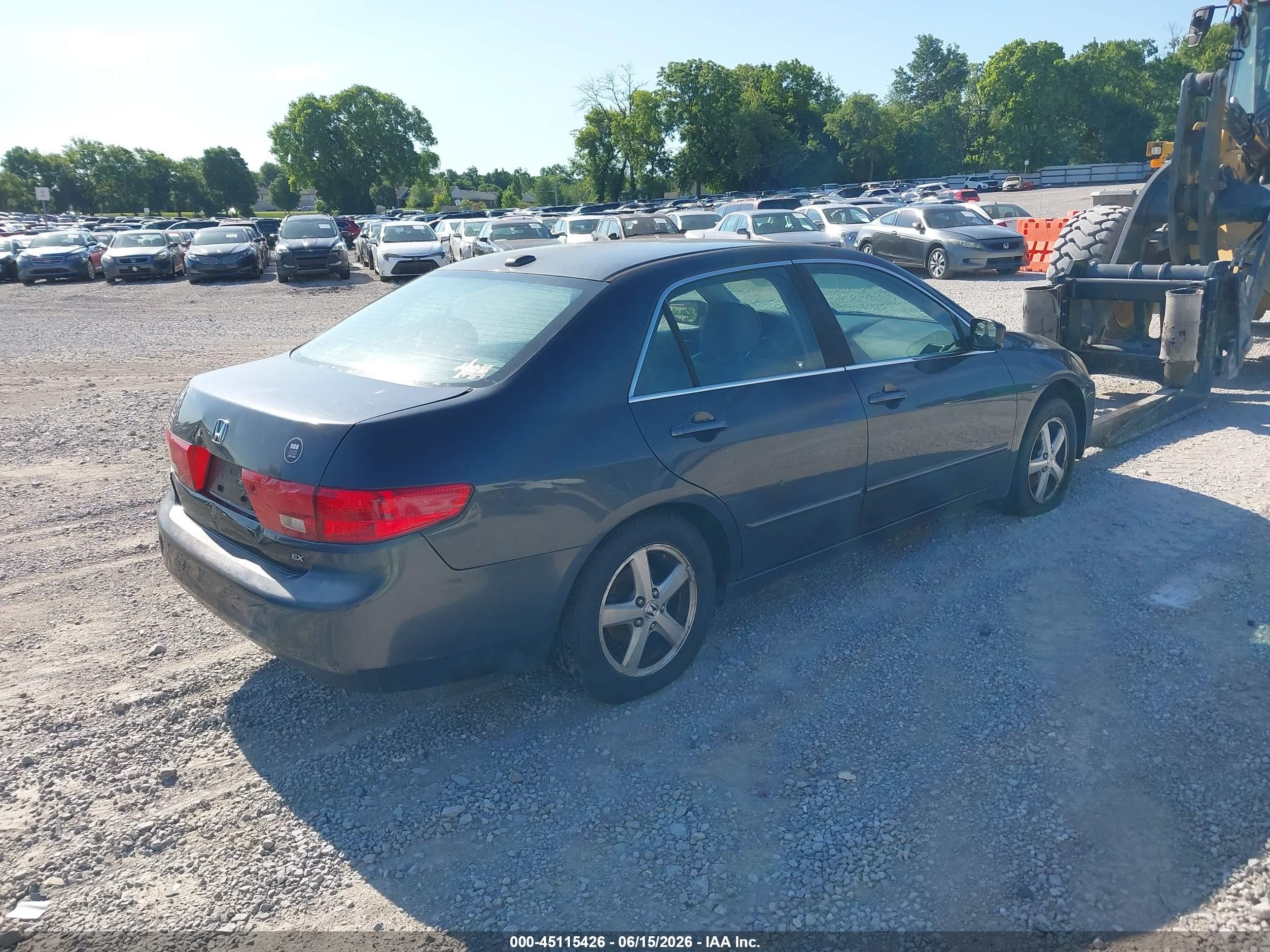 2005 Honda Accord 2.4 Ex Gray vin: 1HGCM56835A049448