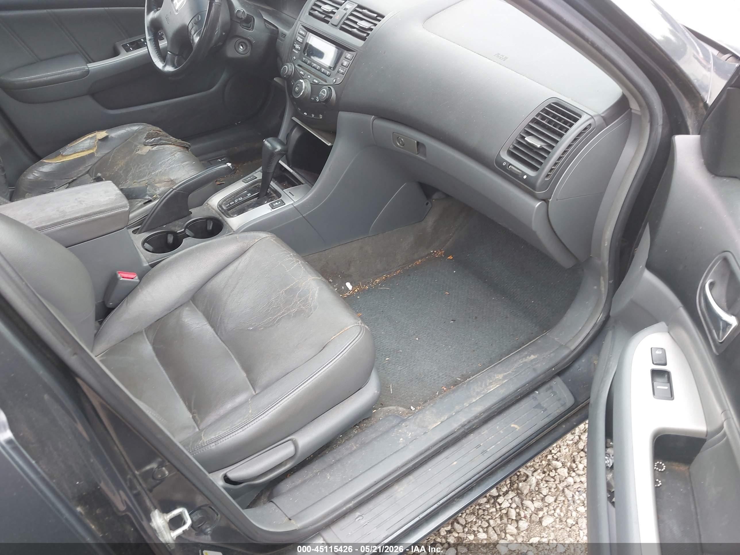 2005 Honda Accord 2.4 Ex Gray vin: 1HGCM56835A049448
