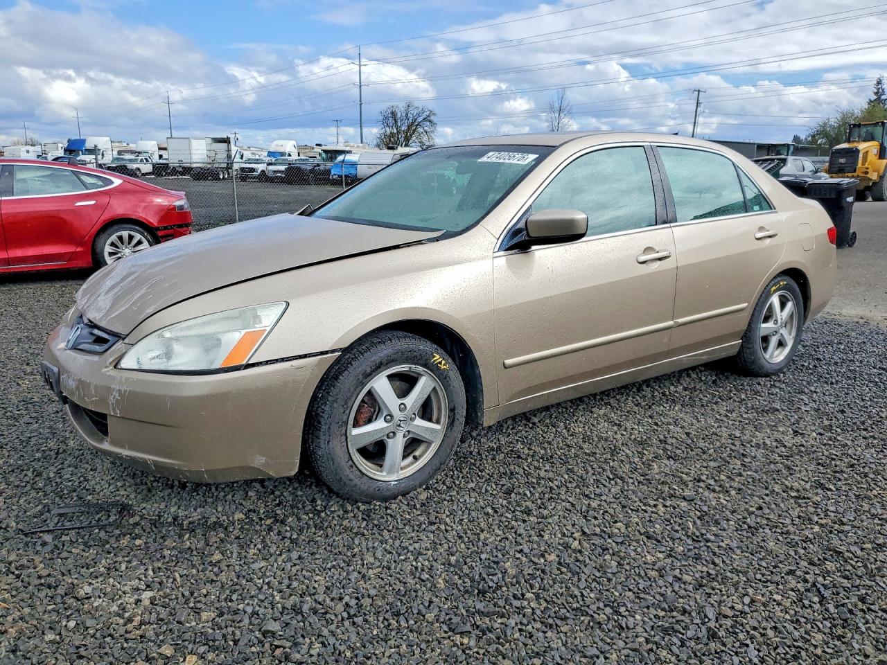 2005 Honda Accord Ex Желто-коричневый vin: 1HGCM56835A068825