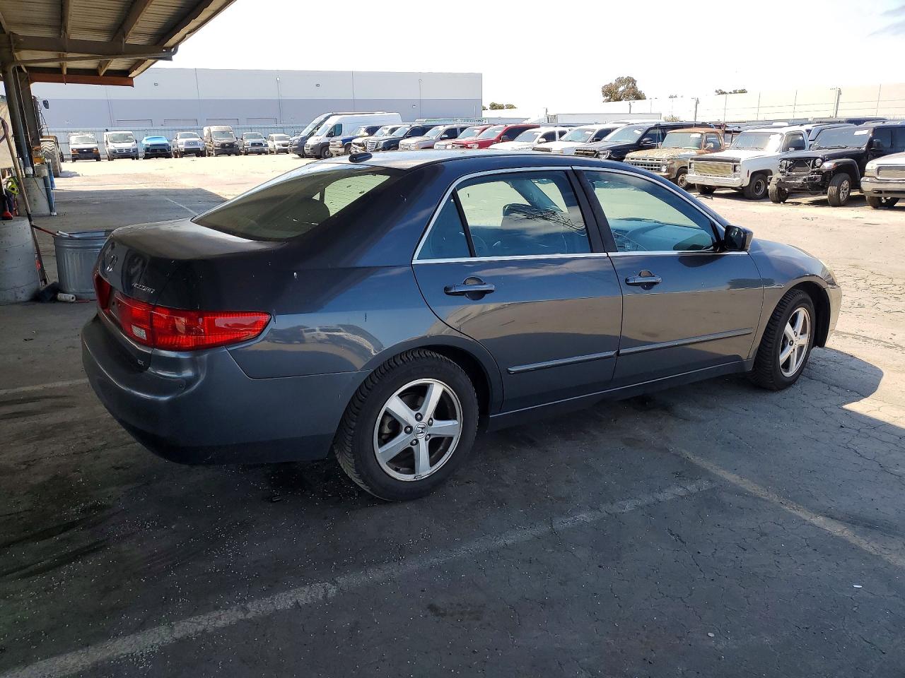 2005 Honda Accord Ex Gray vin: 1HGCM56835A114363