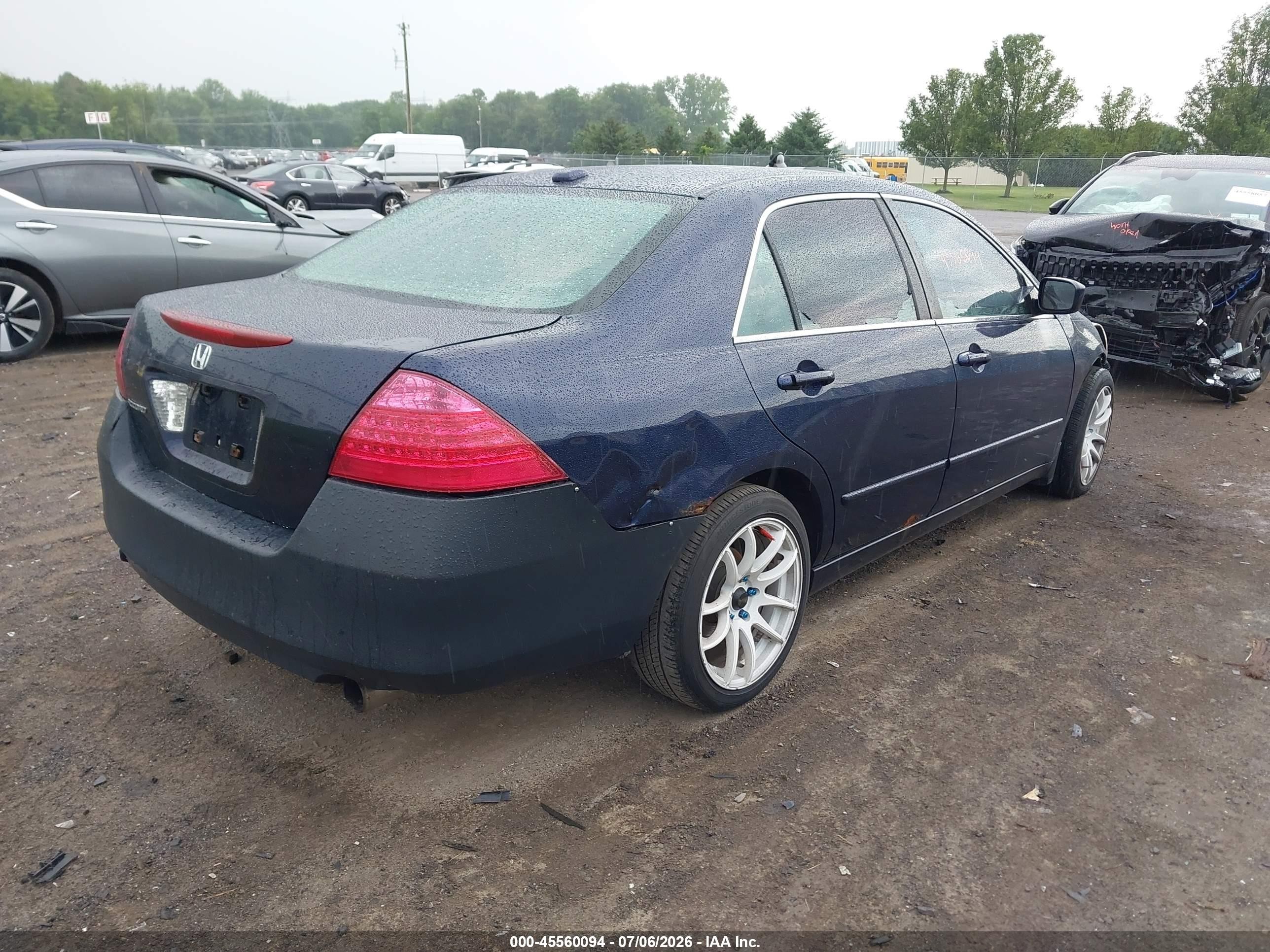 2006 Honda Accord 2.4 Ex Blue vin: 1HGCM56836A017889