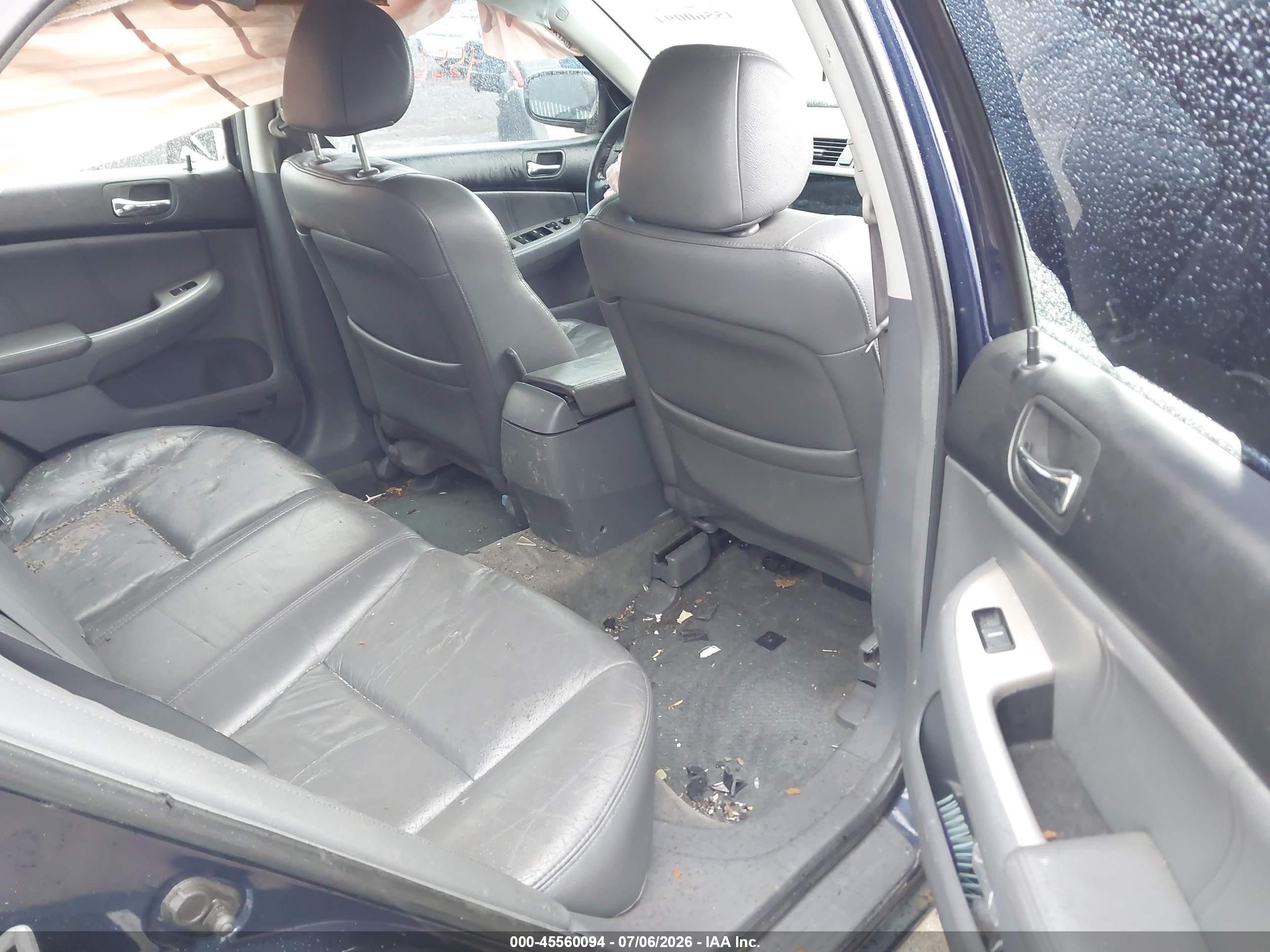 2006 Honda Accord 2.4 Ex Blue vin: 1HGCM56836A017889