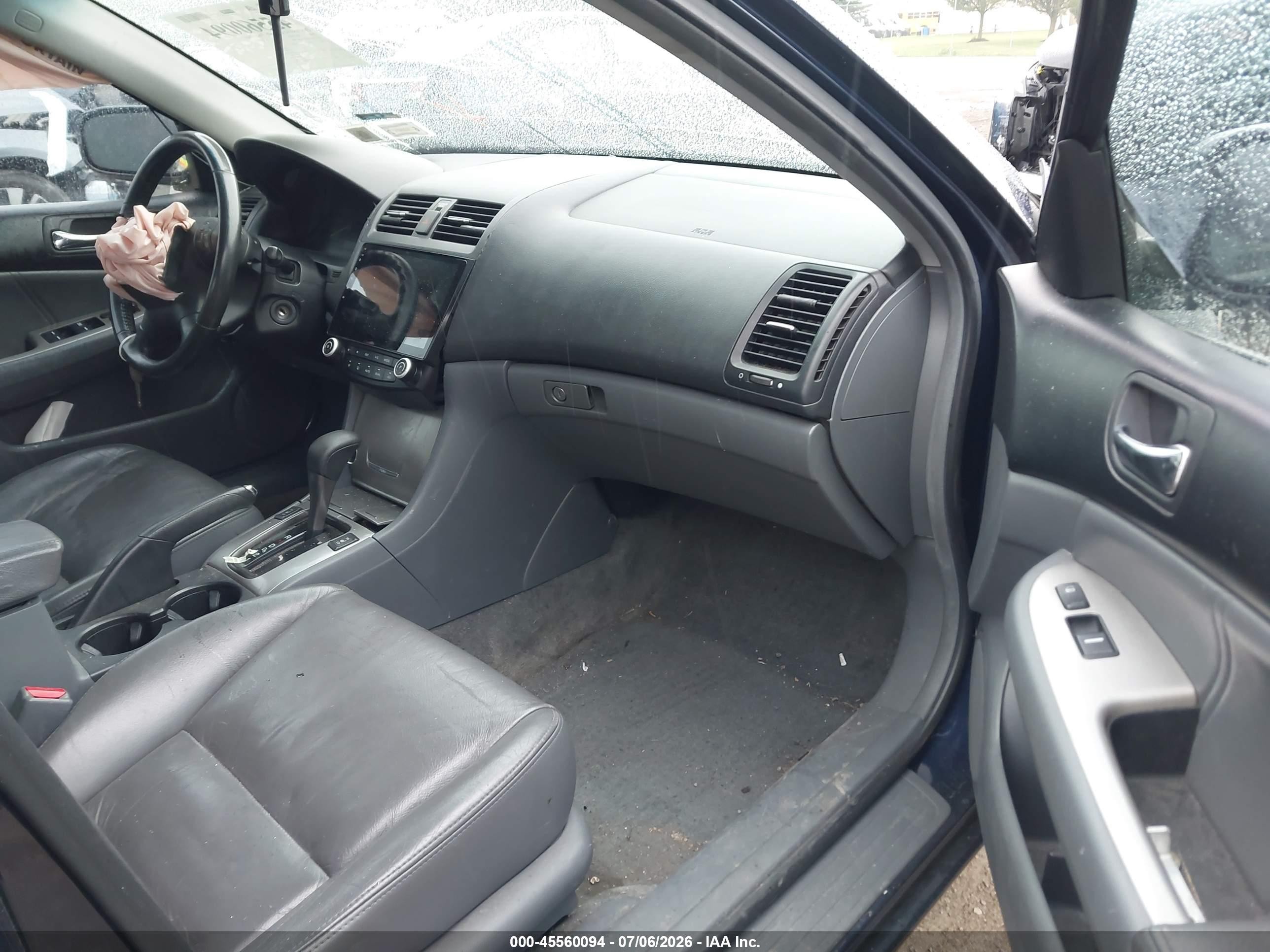 2006 Honda Accord 2.4 Ex Blue vin: 1HGCM56836A017889