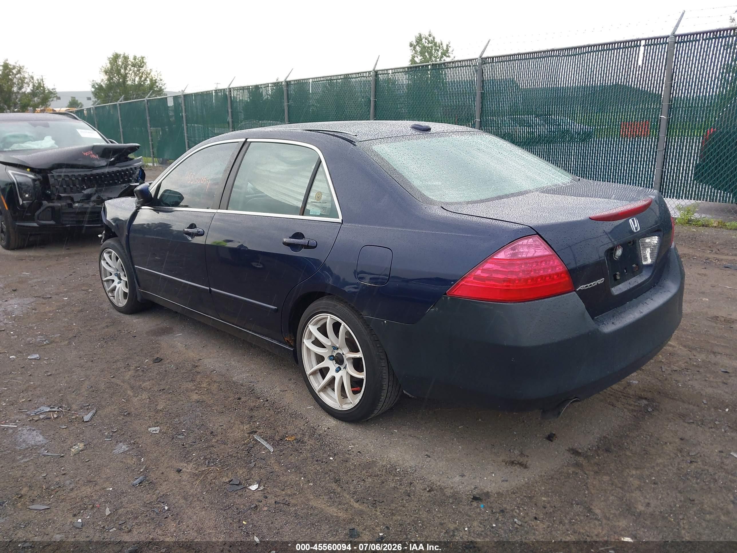 2006 Honda Accord 2.4 Ex Blue vin: 1HGCM56836A017889