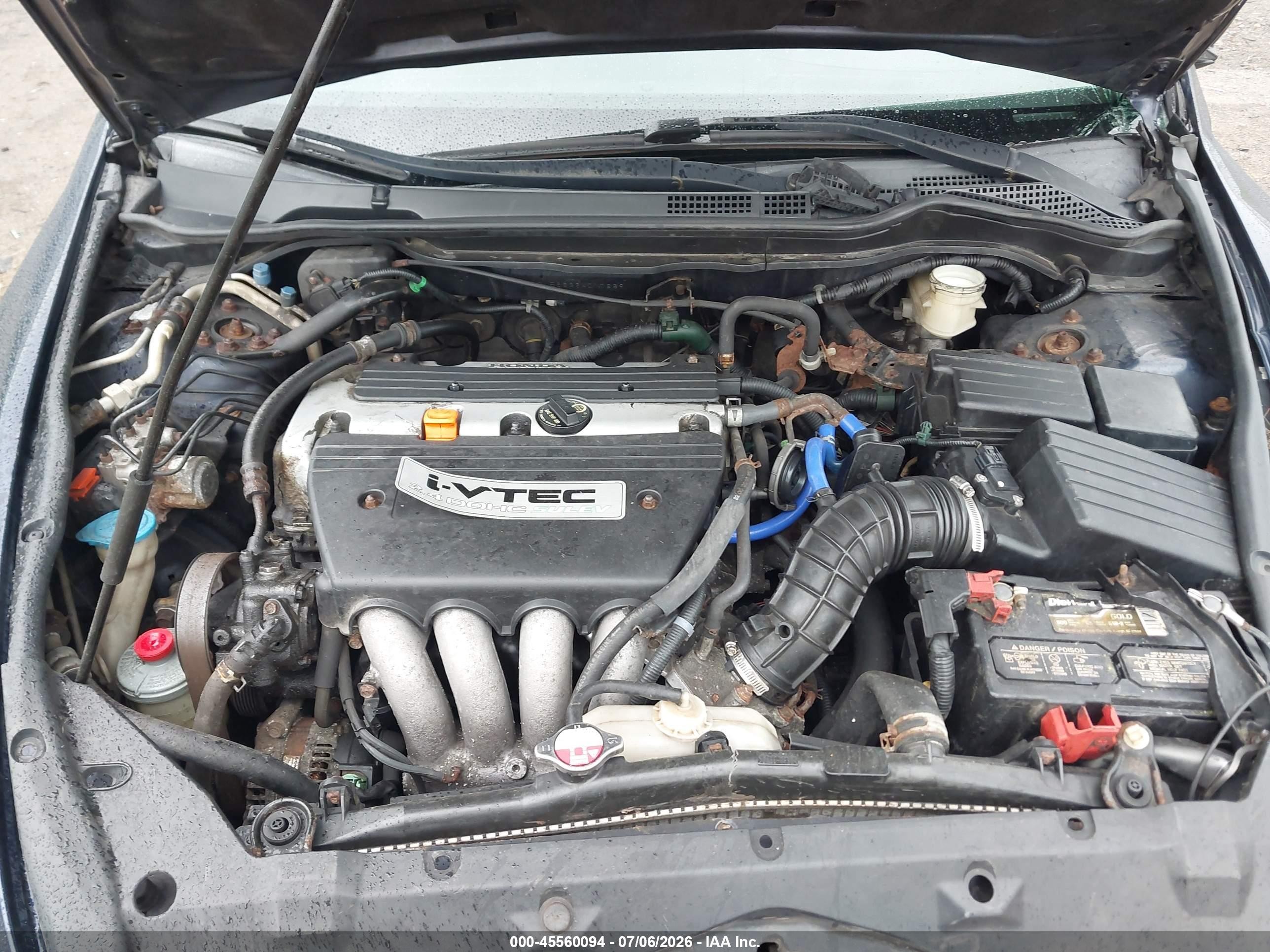 2006 Honda Accord 2.4 Ex Blue vin: 1HGCM56836A017889