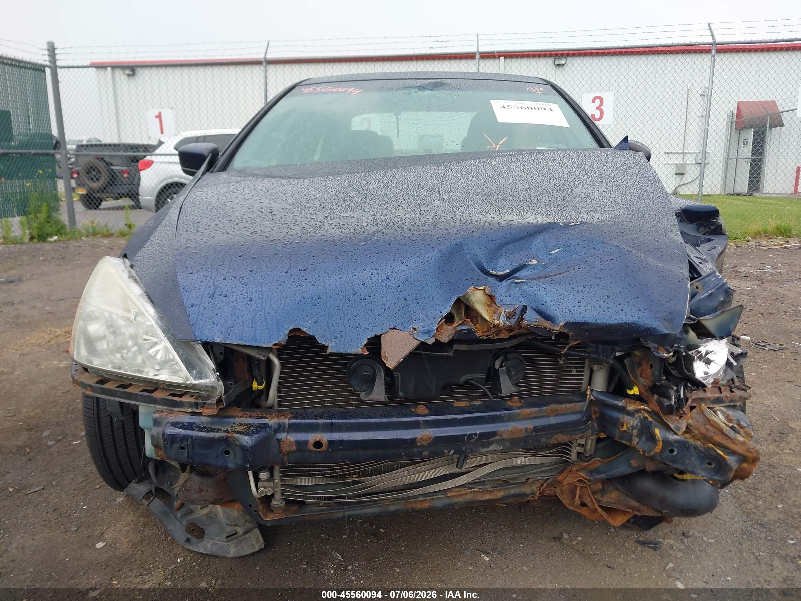 2006 Honda Accord 2.4 Ex Blue vin: 1HGCM56836A017889