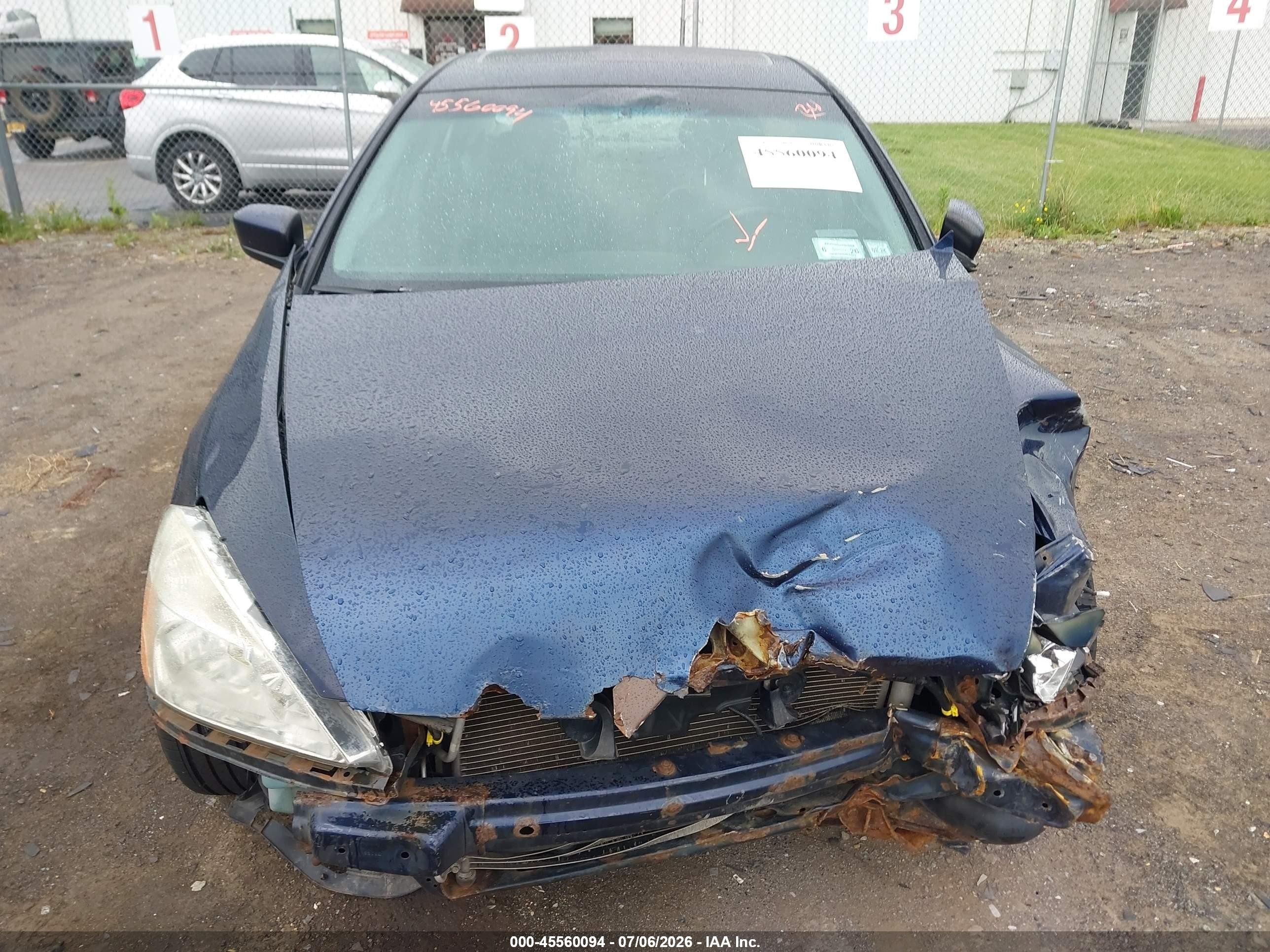 2006 Honda Accord 2.4 Ex Blue vin: 1HGCM56836A017889