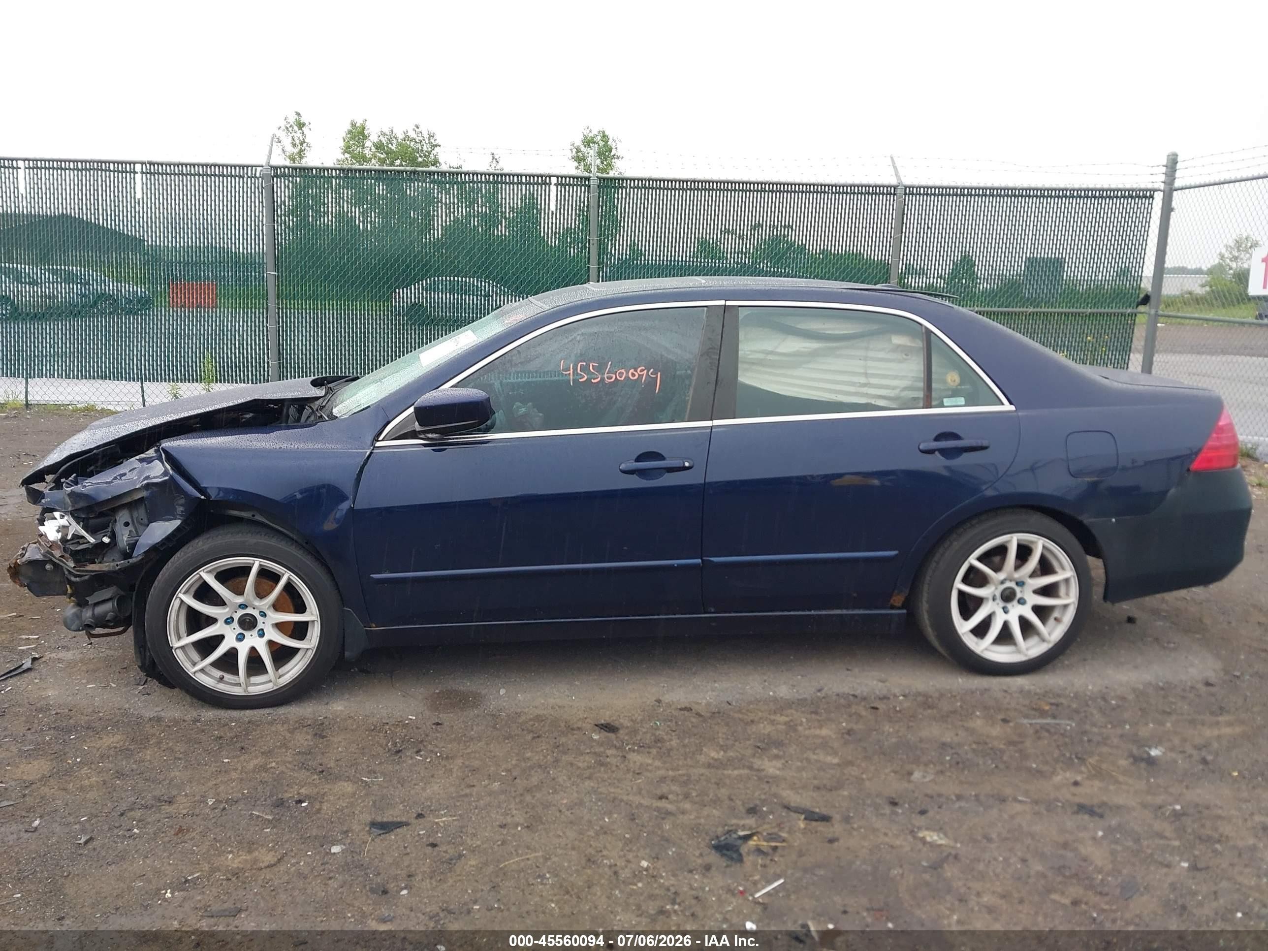 2006 Honda Accord 2.4 Ex Blue vin: 1HGCM56836A017889